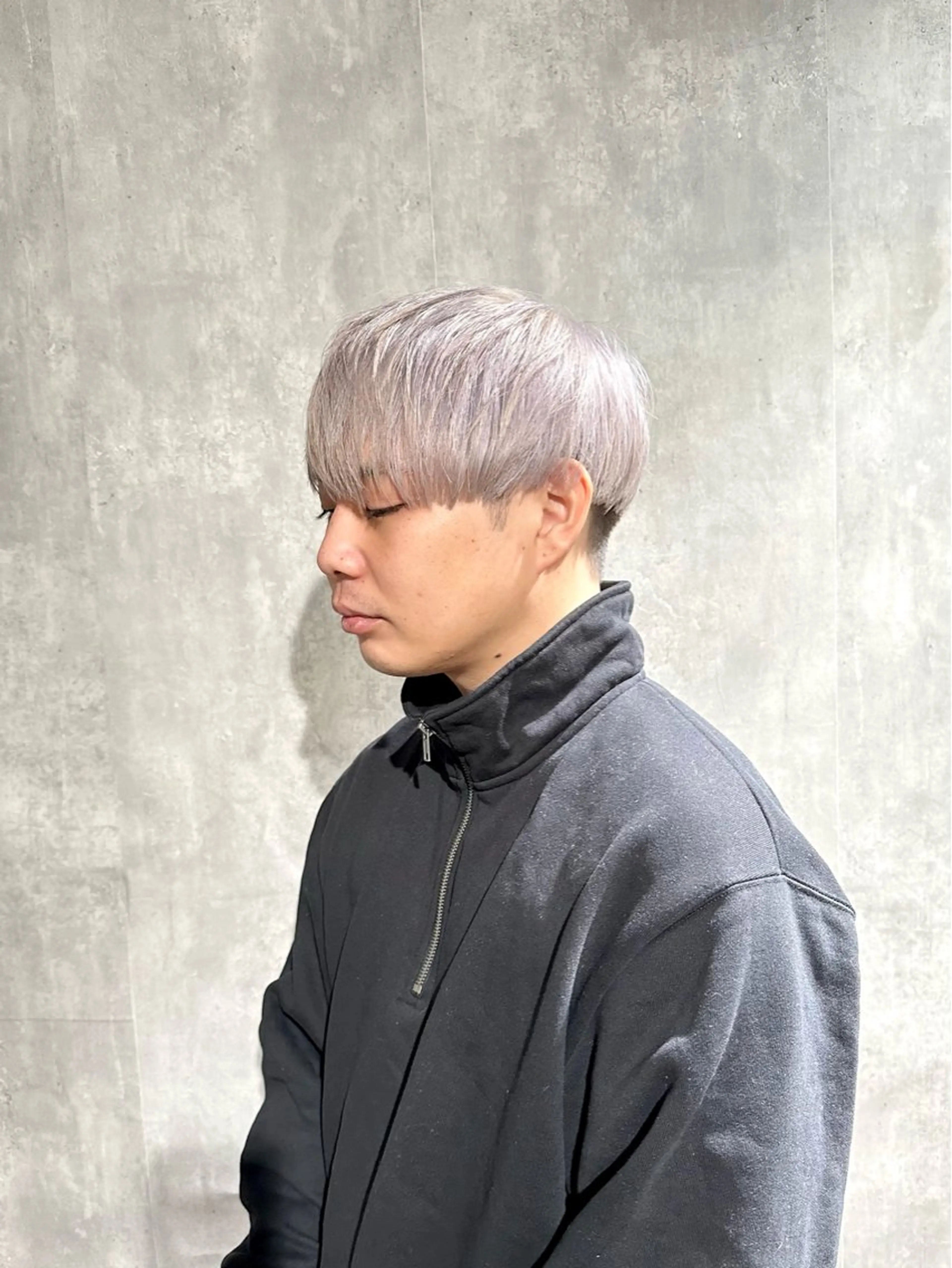 メンズ メンズブリーチ メンズハイトーン マッシュ ヘアカラー トリートメント 骨格補正施術/メンズ 専門美容師/YUYAのヘアスタイル