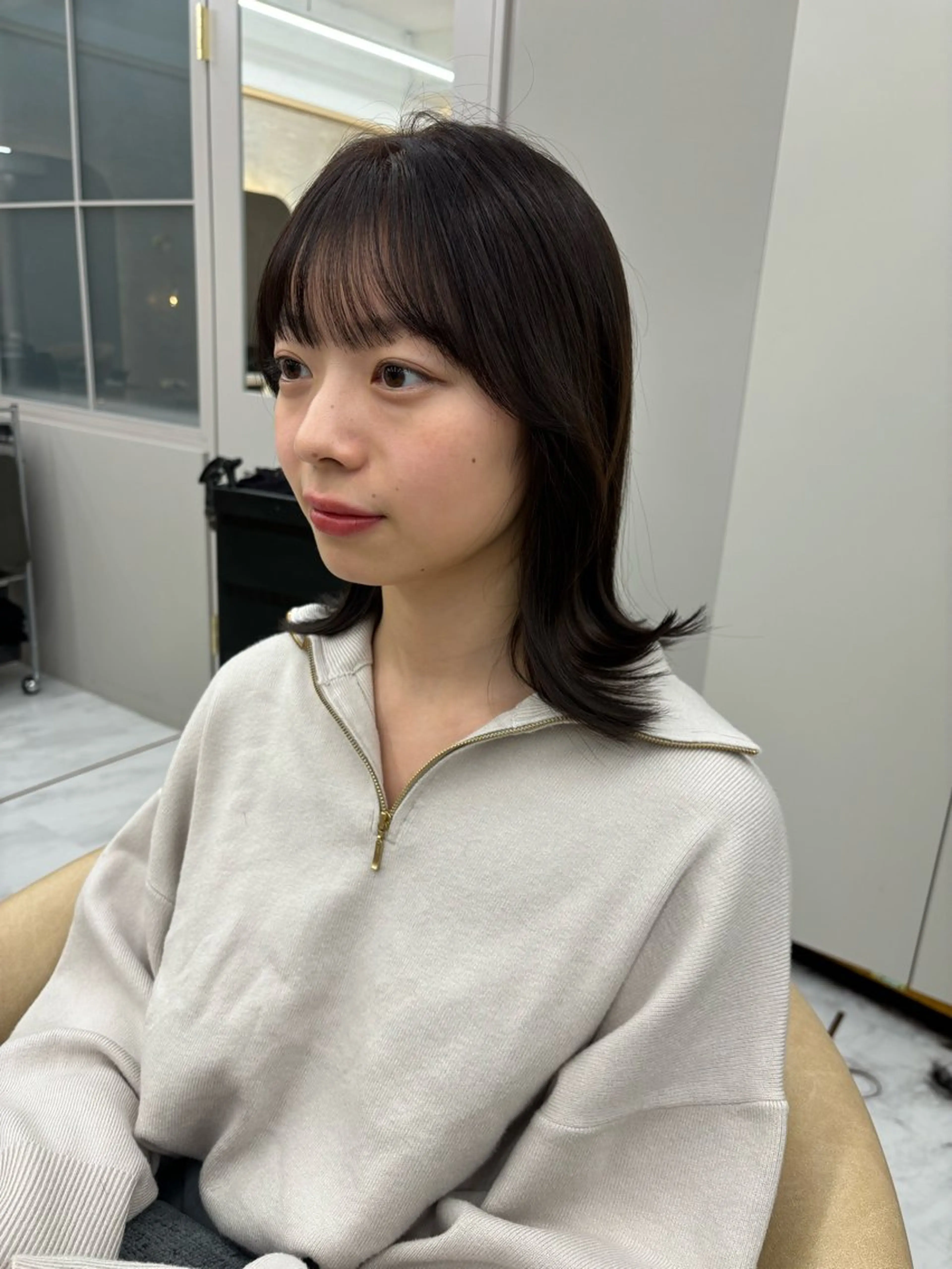 ミディアム 💖美髪矯正／透明感 カラー💖のぞみのヘアスタイル