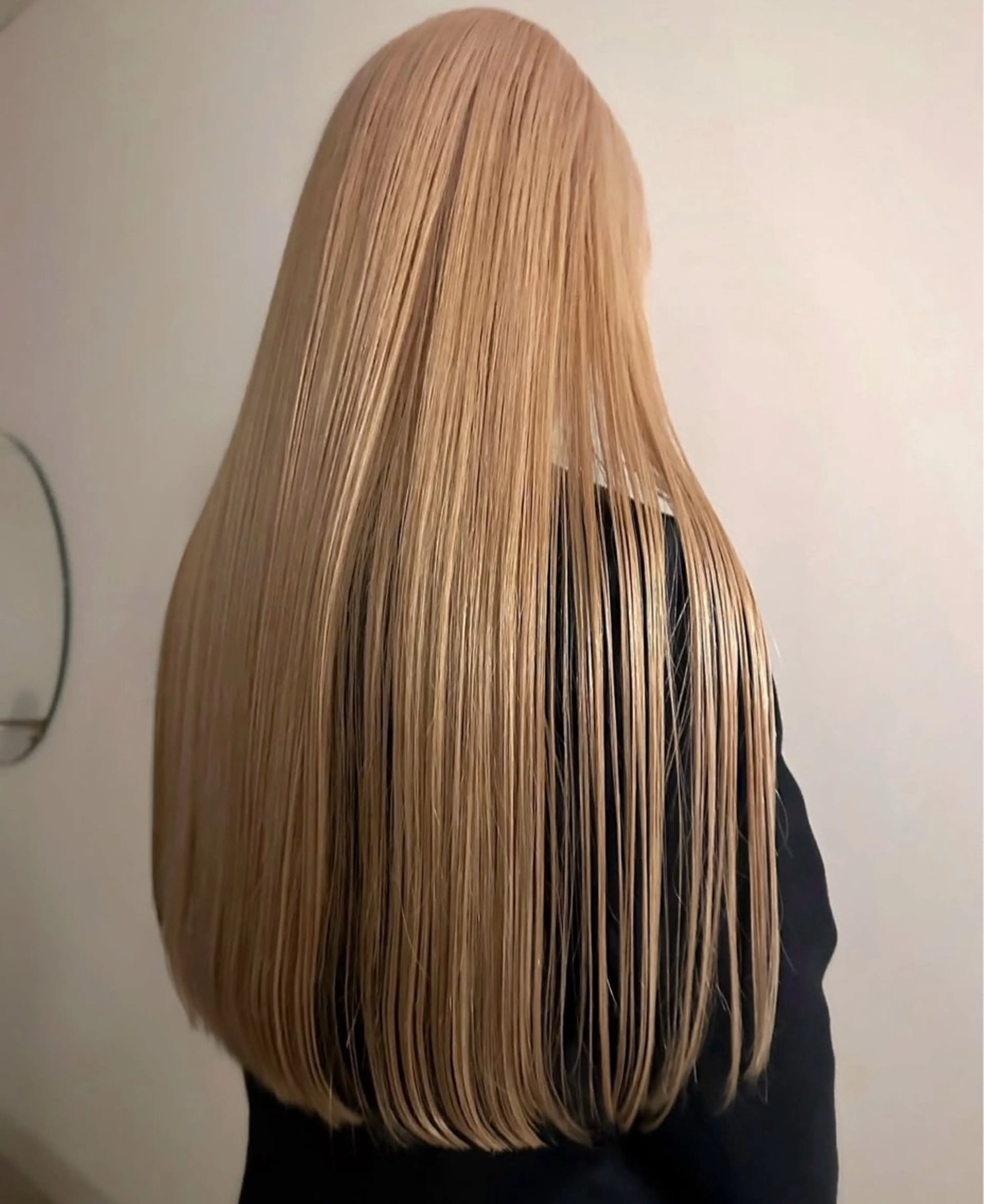 ロング カラー ベージュカラー ブリーチ 抜きっぱなしブロンド ブロンド ブロンドベージュ カット ヘアカラー パーマ /レイヤー 榛地渉馬 /矢場町のヘアスタイル