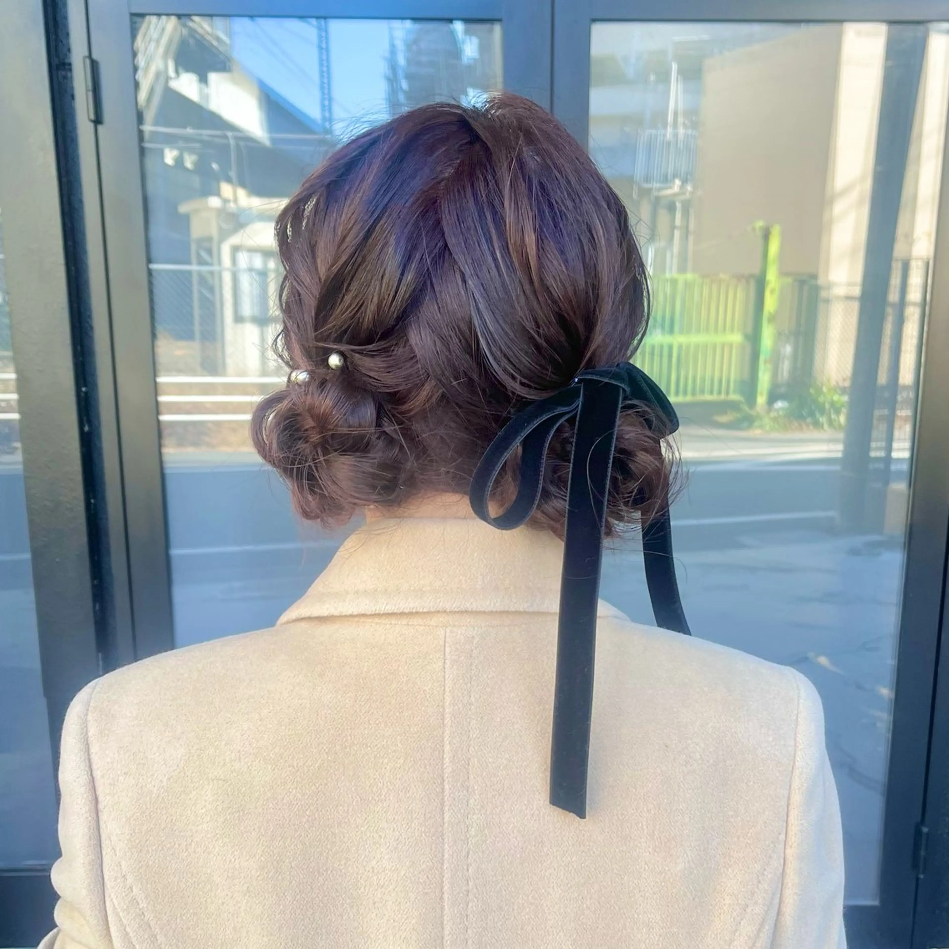 セミロング ヘアアレンジ ヘアセット 伊藤 玲衣のヘアスタイル