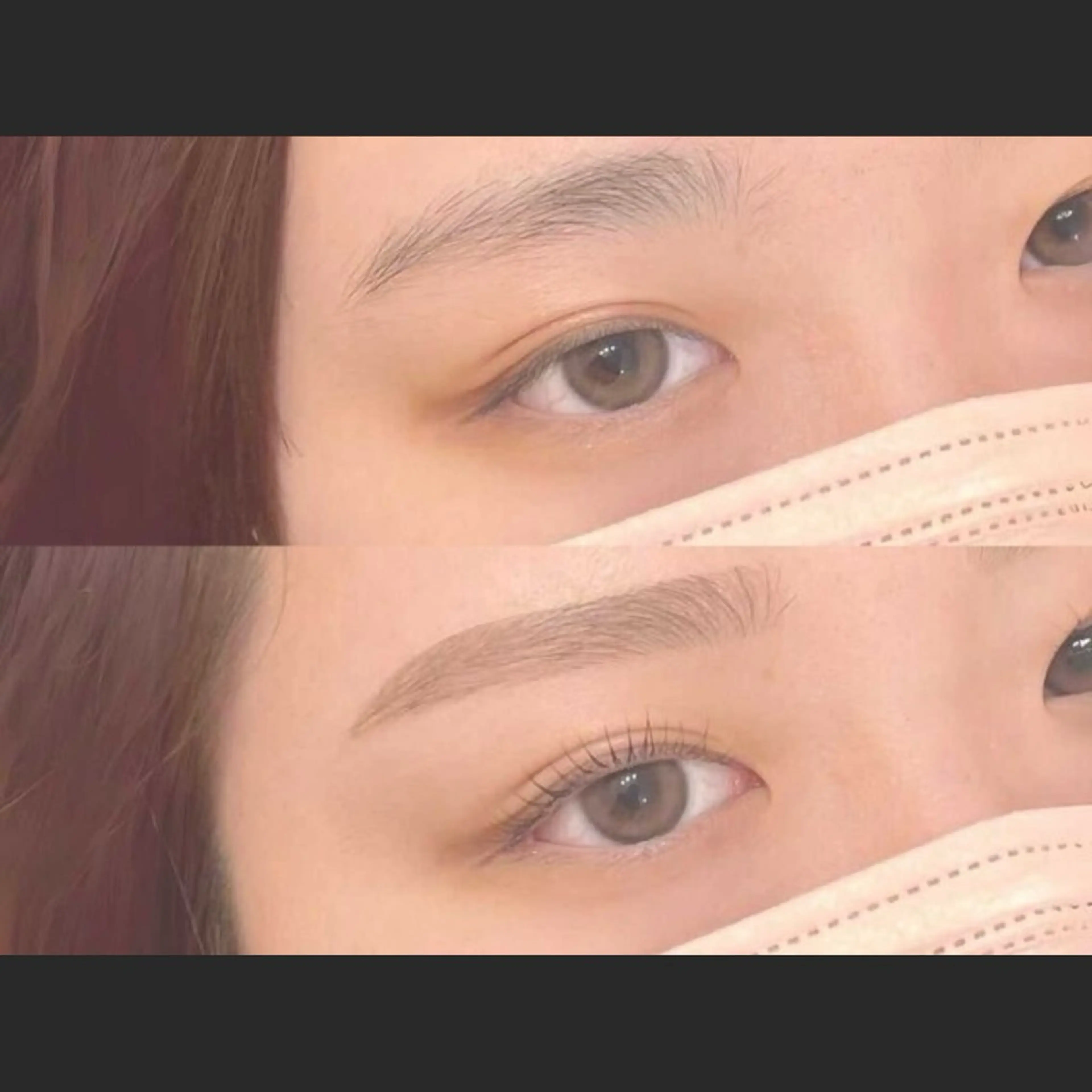 【韓国IDOL風⭐︎】ピーナッツロッドまつげパーマ＋オルチャン眉WAX ¥9000→¥6800の写真