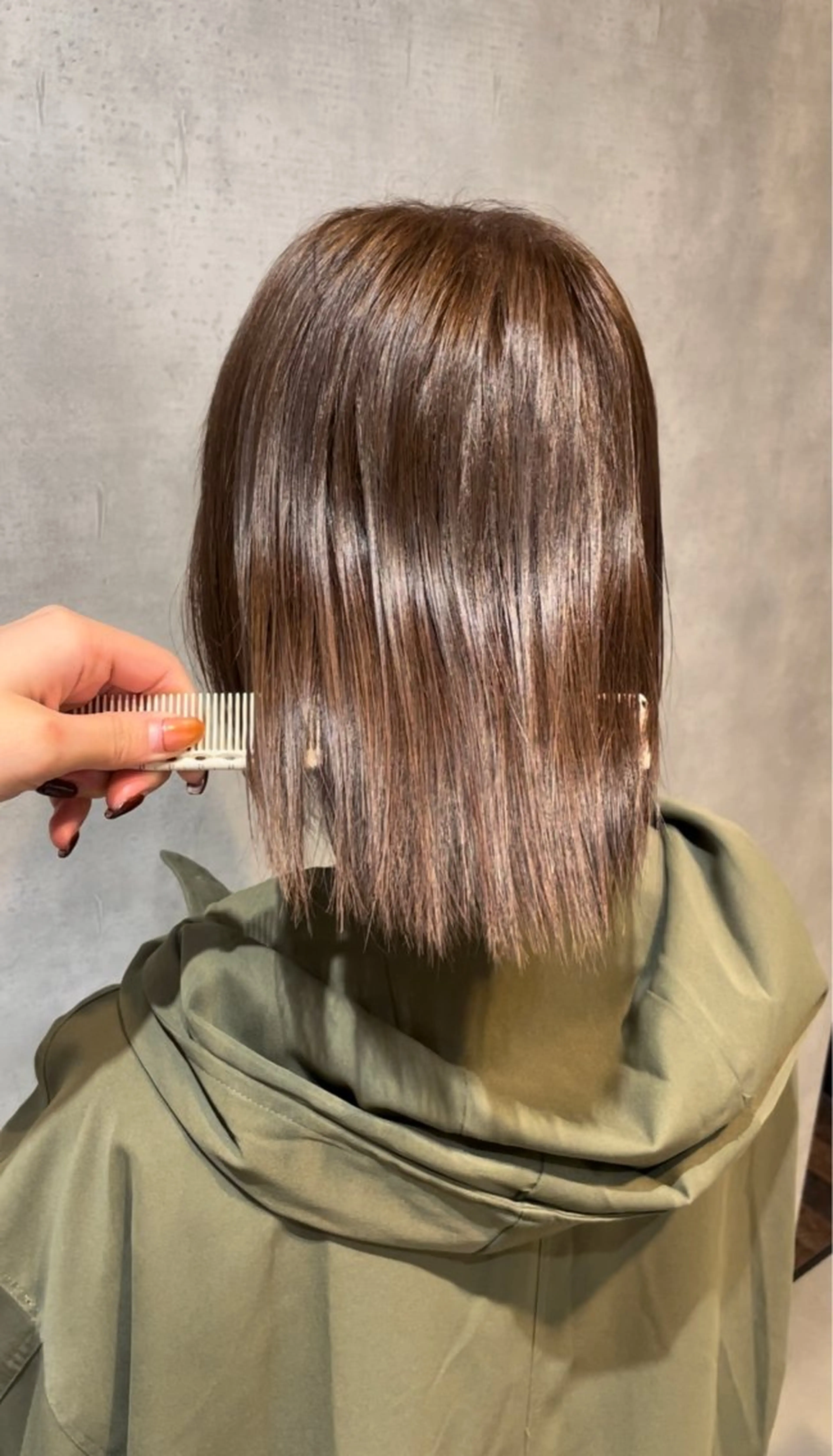 縮毛矯正 chic 渡辺 桃羽のヘアスタイル