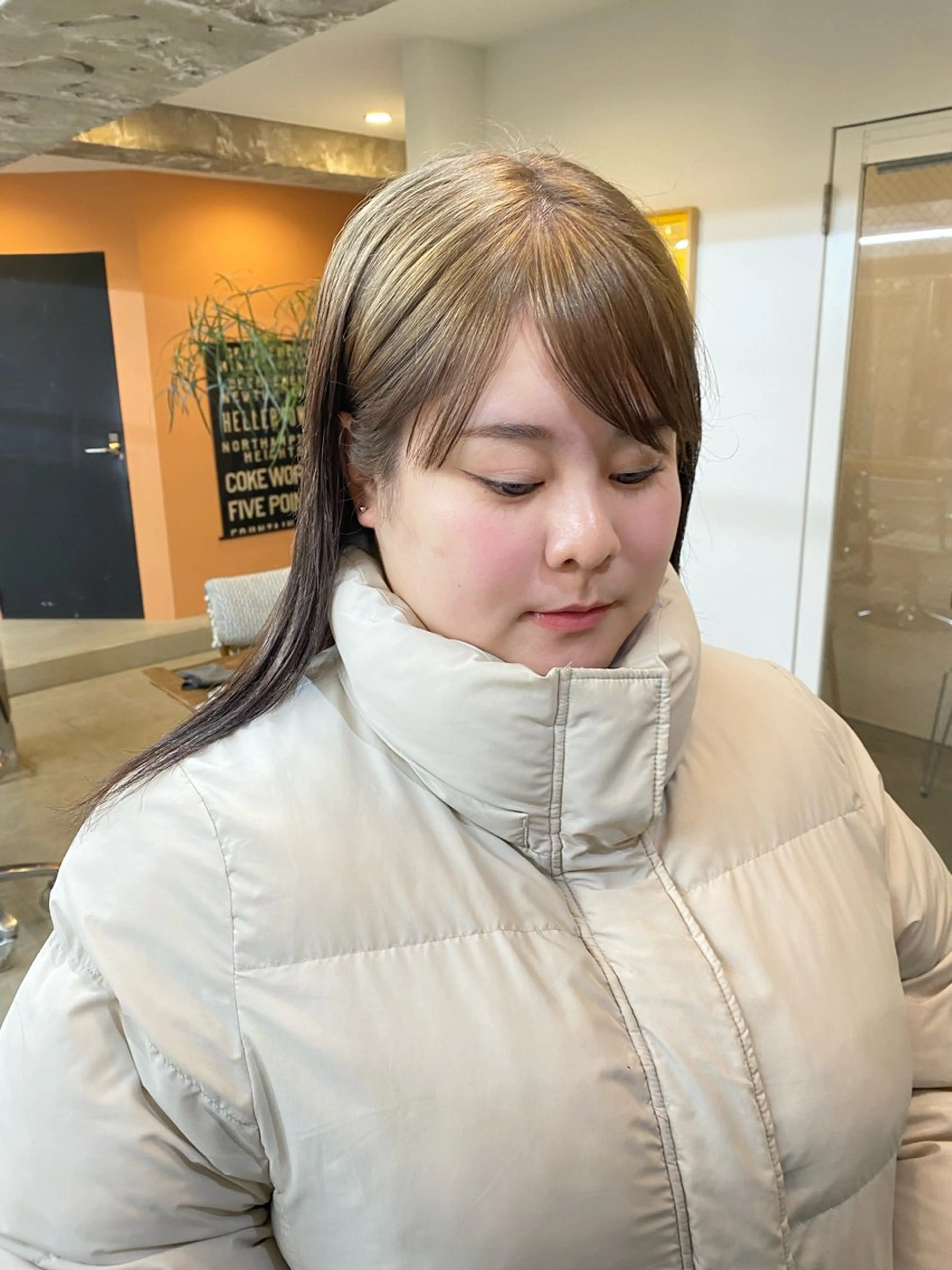 セミロング カラー ヘアカラー トリートメント longtemps所属・竹内 柚子のヘアスタイル