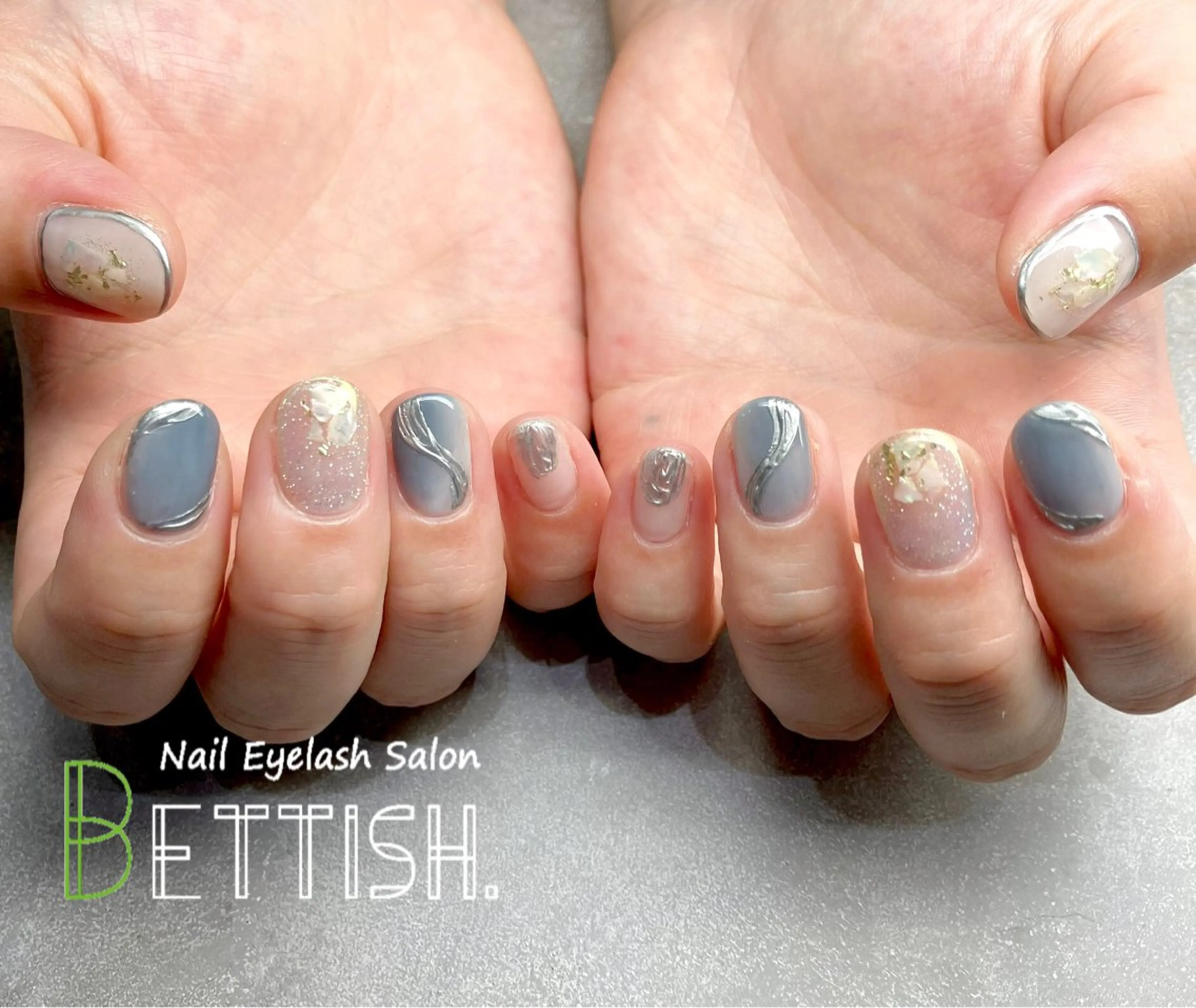 ネイル ブルー ハンドネイル BETTISH. KUMIKO☺︎︎のネイルデザイン