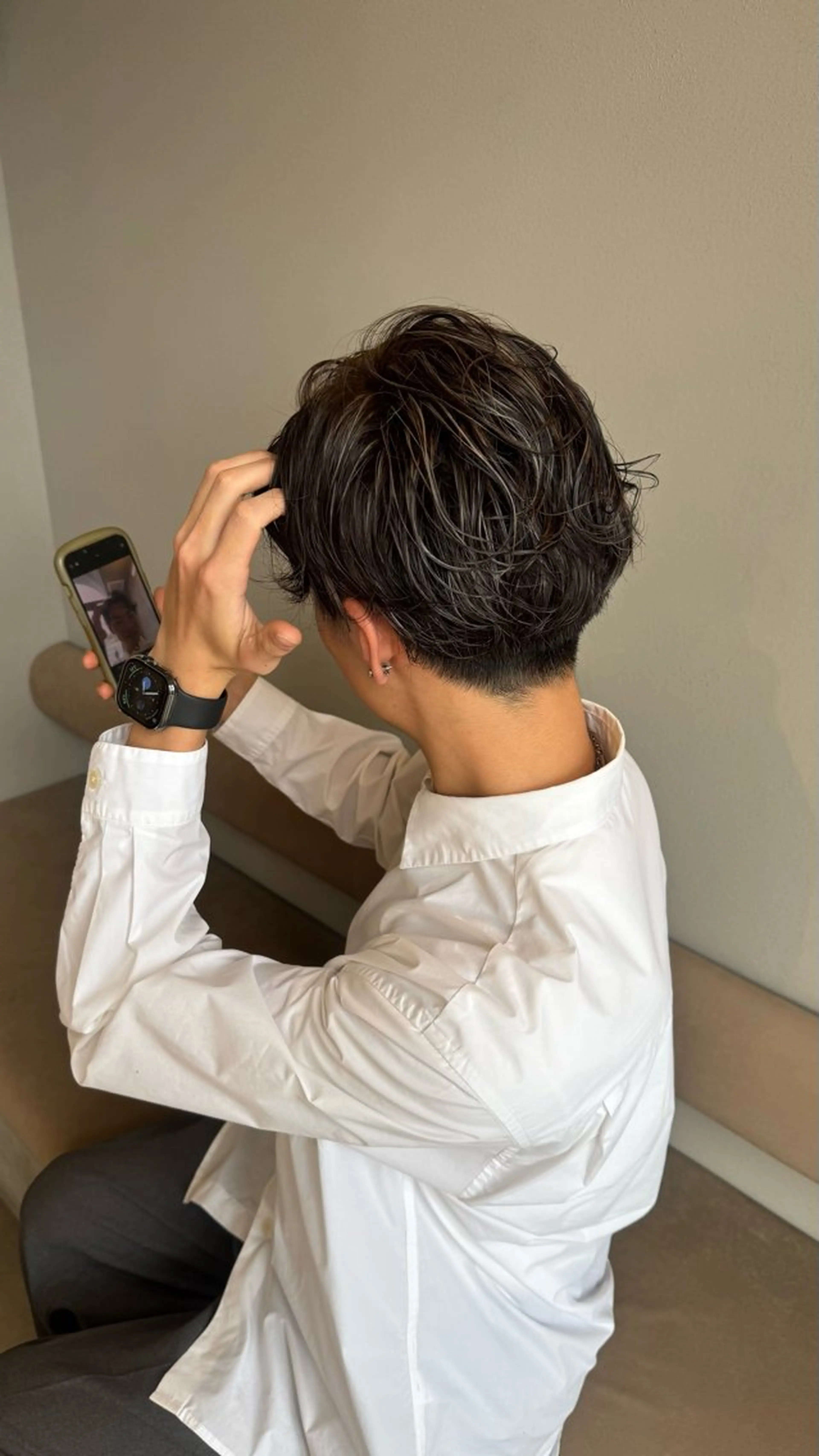 カラー パーマ 松本 夢叶のヘアスタイル