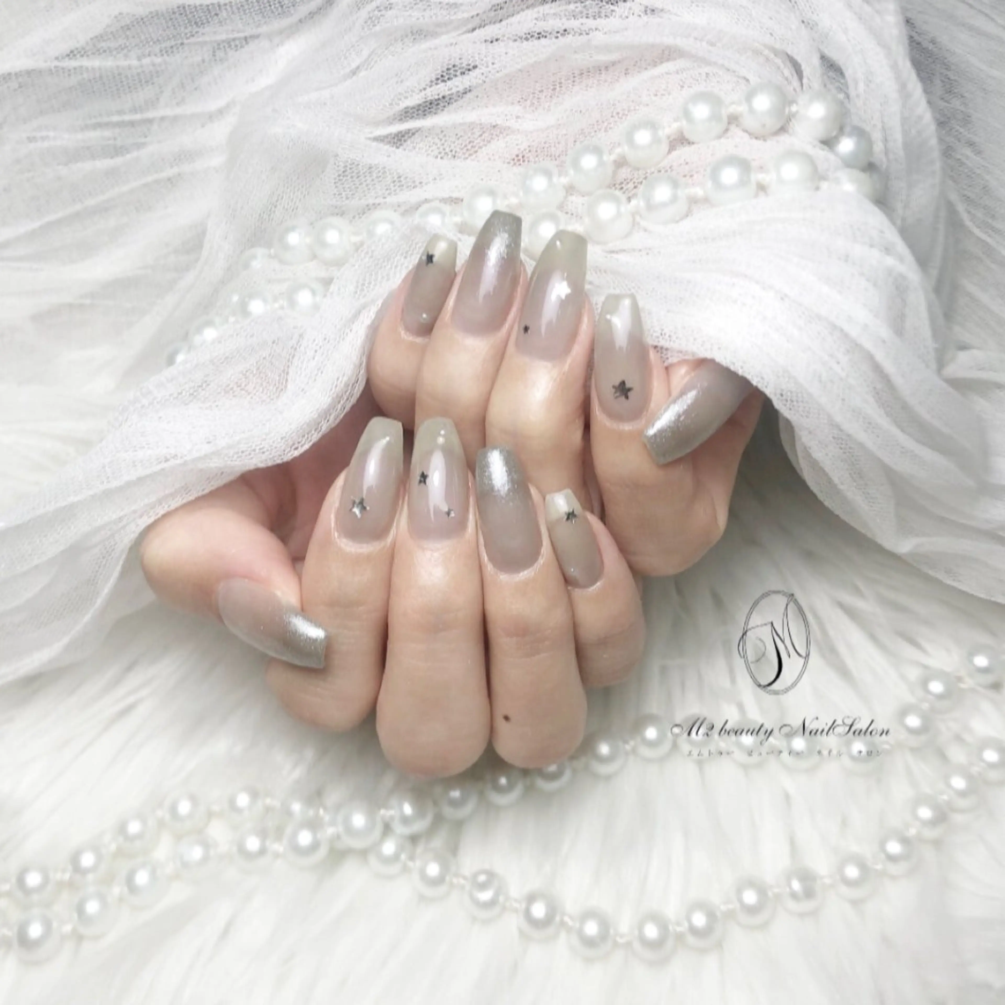 ネイル アートネイル 長さ出し ジェルネイル パラジェル スカルプネイル ハンドネイル M2 beauty Nankaのネイルデザイン