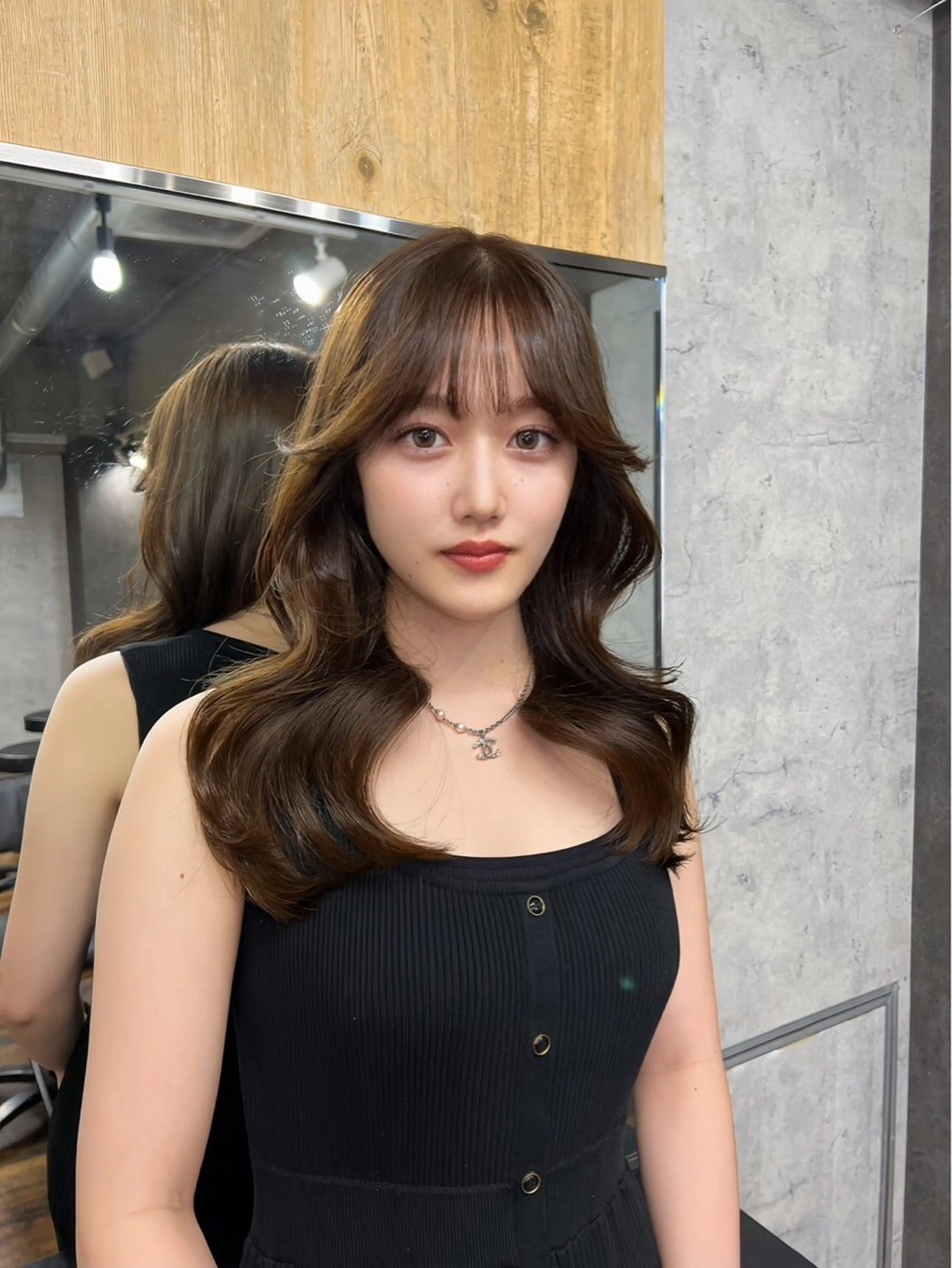 セミロング カラー パーマ ヘアアレンジ foi. フォワ所属・🇰🇷韓国トレンド ヘア🇰🇷高田のヘアスタイル