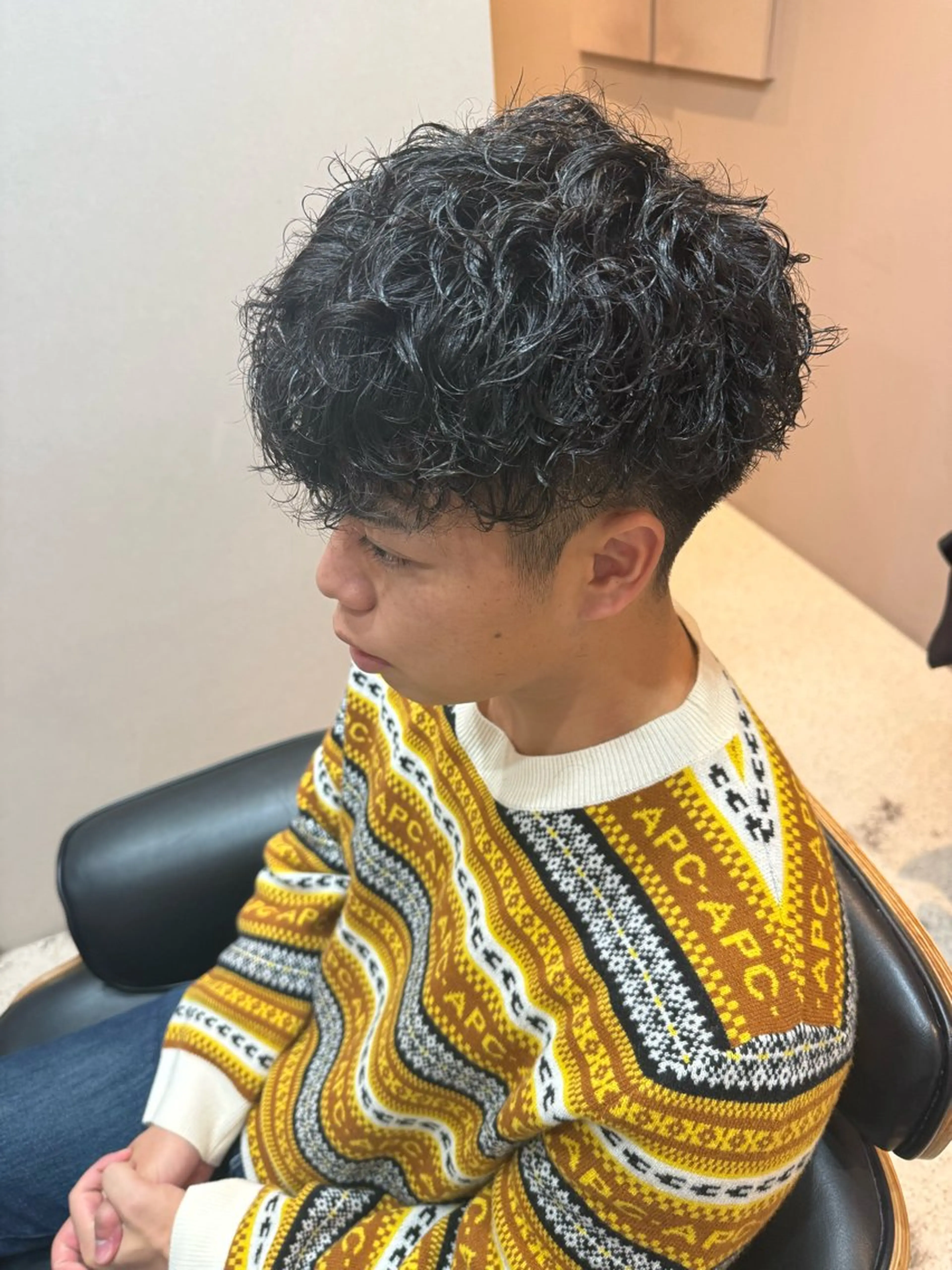 パーマ メンズ メンズパーマ スパイラルパーマ パーマ MAQUM所属・【メンズ特化】渡部 京弘/パーマのヘアスタイル