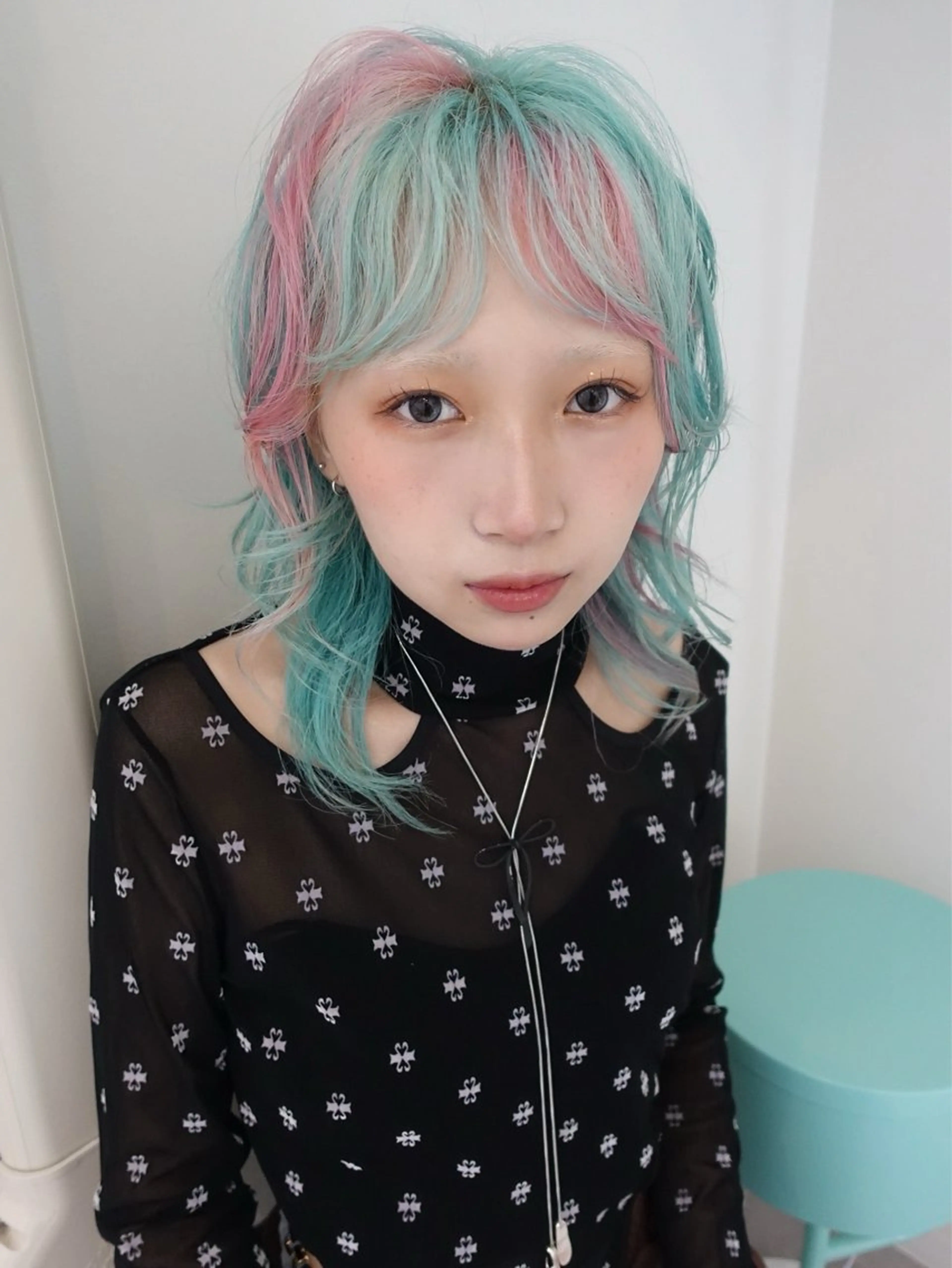 セミロング カラー ヘアアレンジ ヘアカラー 倉田 光希のヘアスタイル