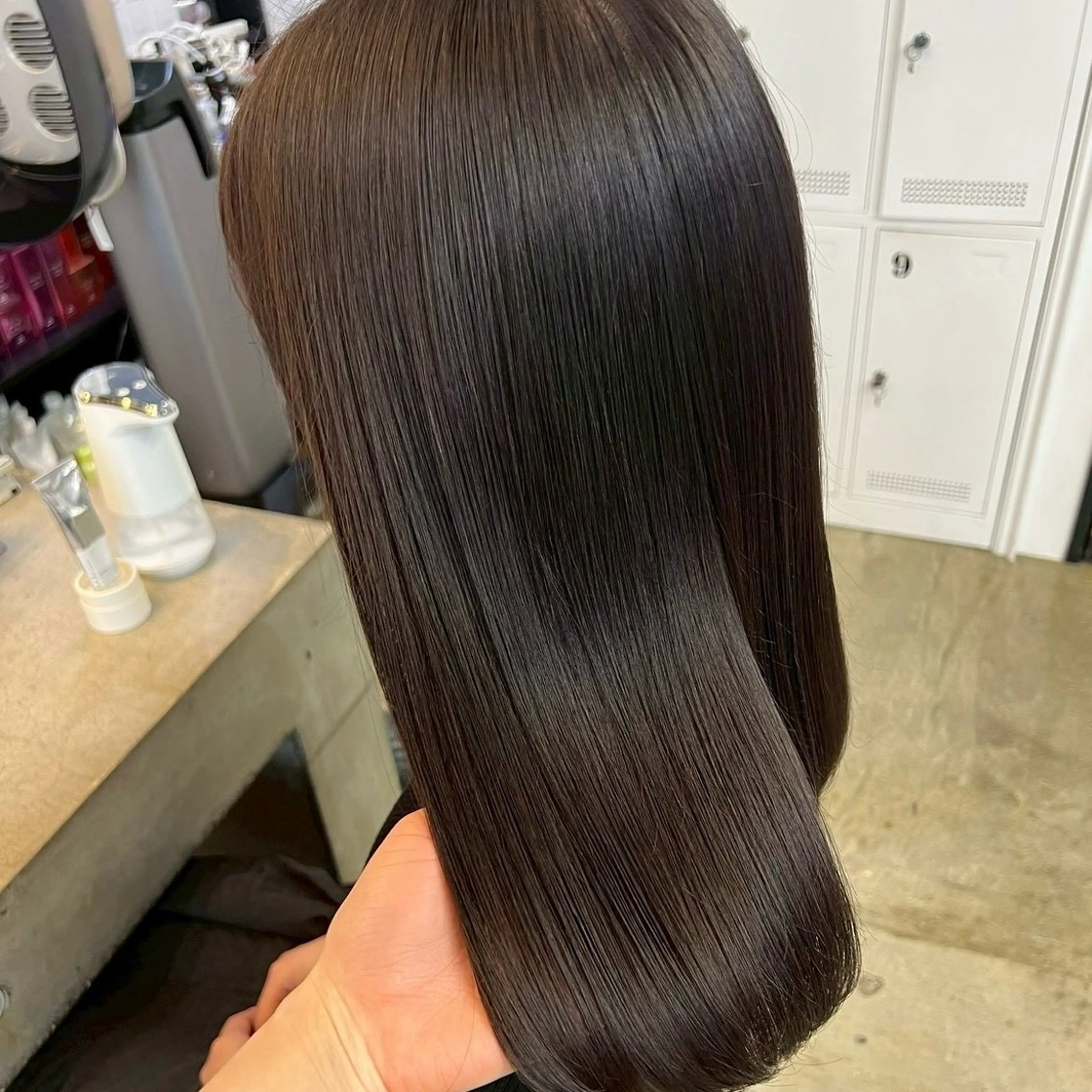 ミディアム カット トリートメント ヘアセット 艶カラー×髪質改善 /レイヤー✂️レオンのヘアスタイル