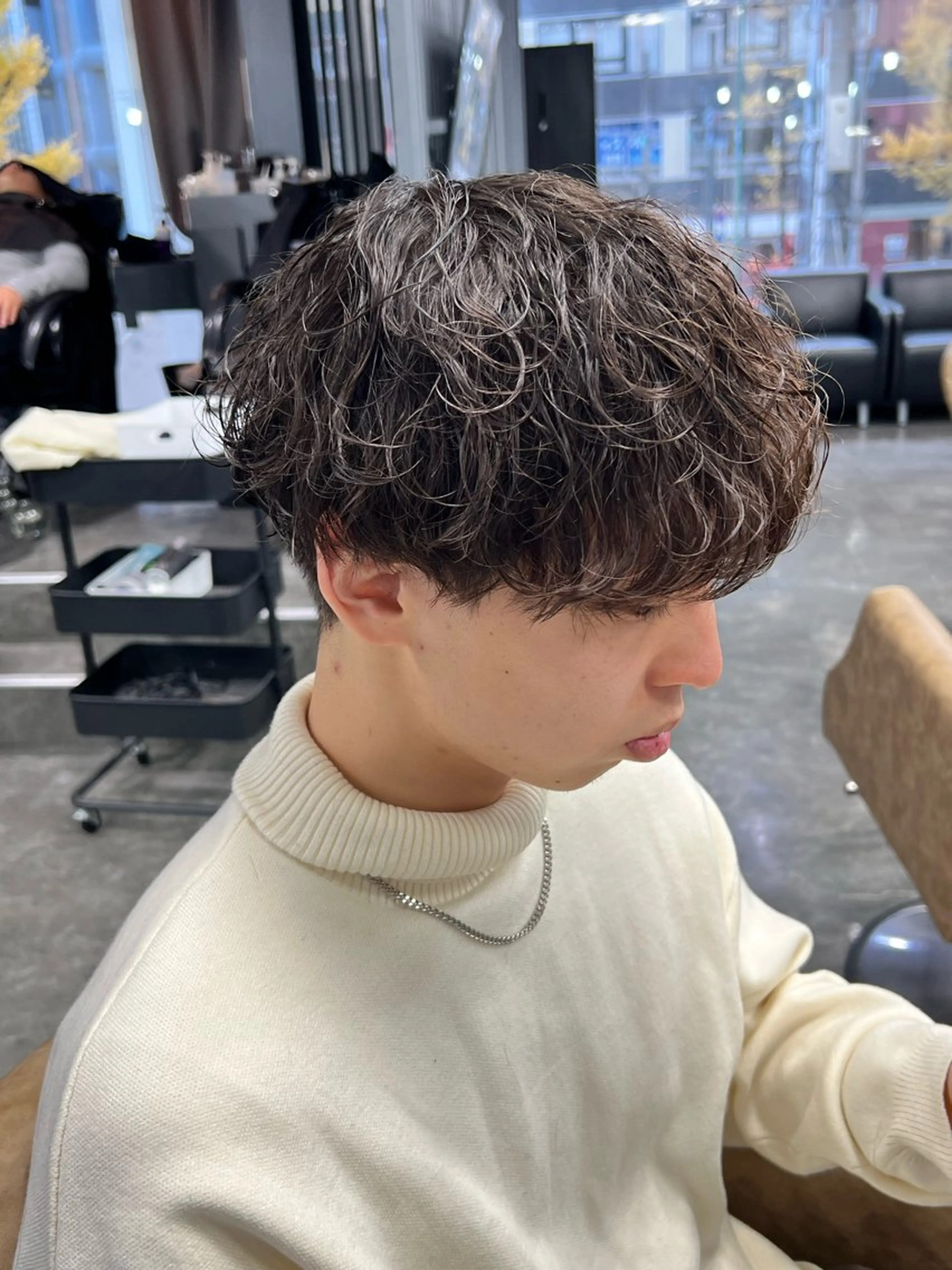 ショート カット パーマ 梅田/パーマ特化/ メンズパーマ/一色翔のヘアスタイル