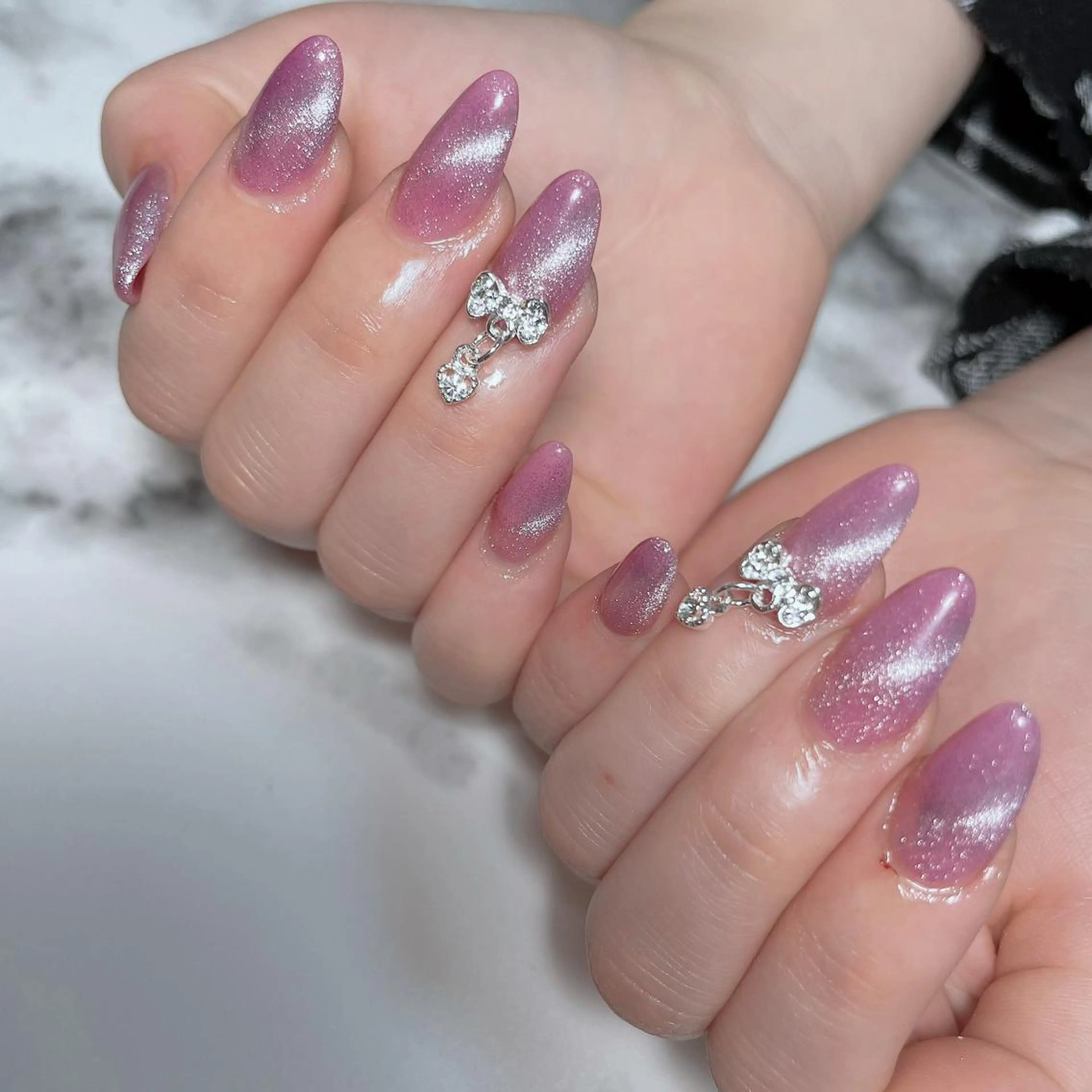ネイル ジェルネイル マグネットネイル salon de belnetta所属・kayo 💅のネイルデザイン