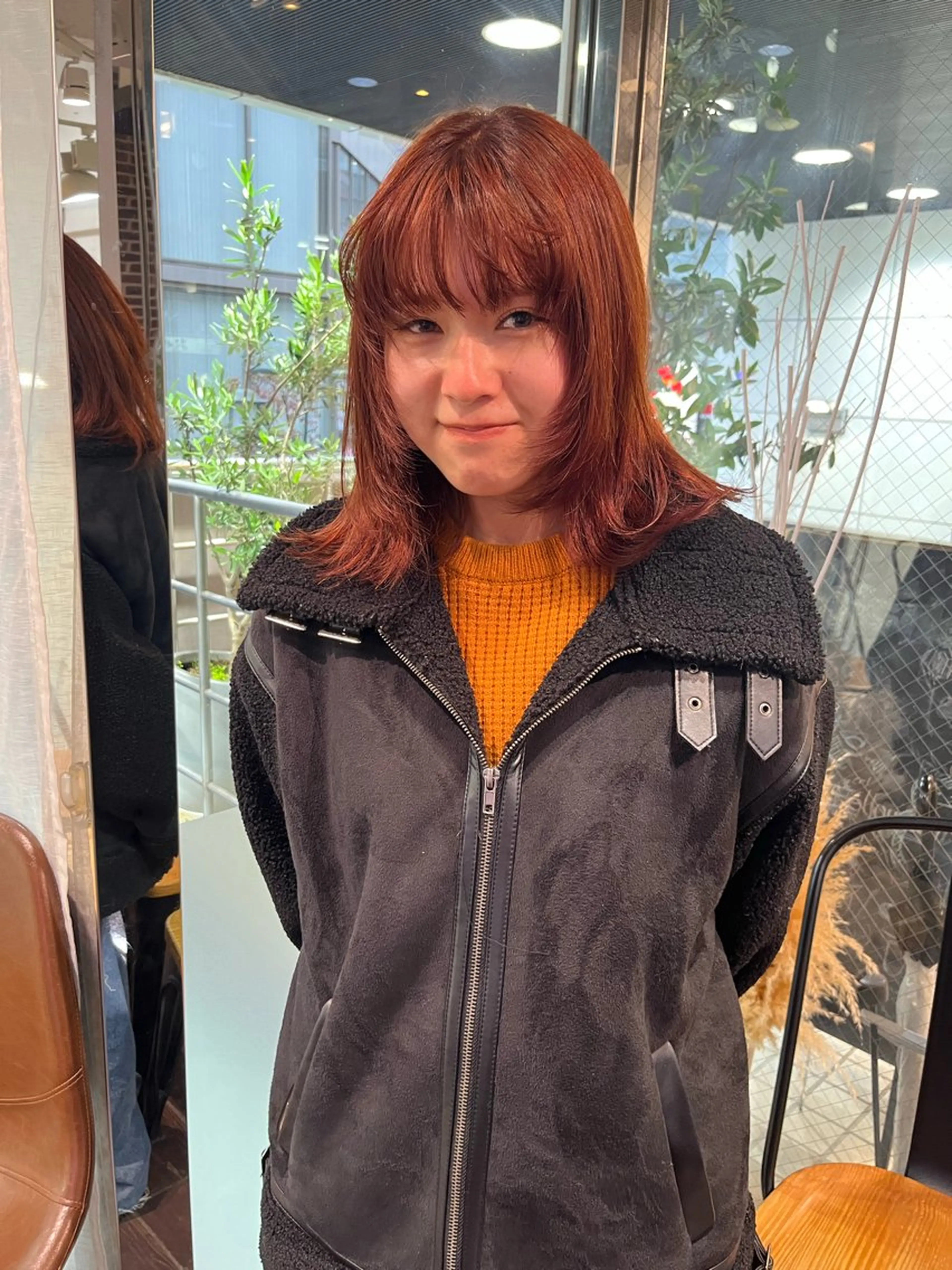 ミディアム カラー ブリーチ ケアブリーチ ダブルカラー イヤリングカラー ハイトーンカラー 💖デザインカラー/ タダ ハナカ💖のヘアスタイル