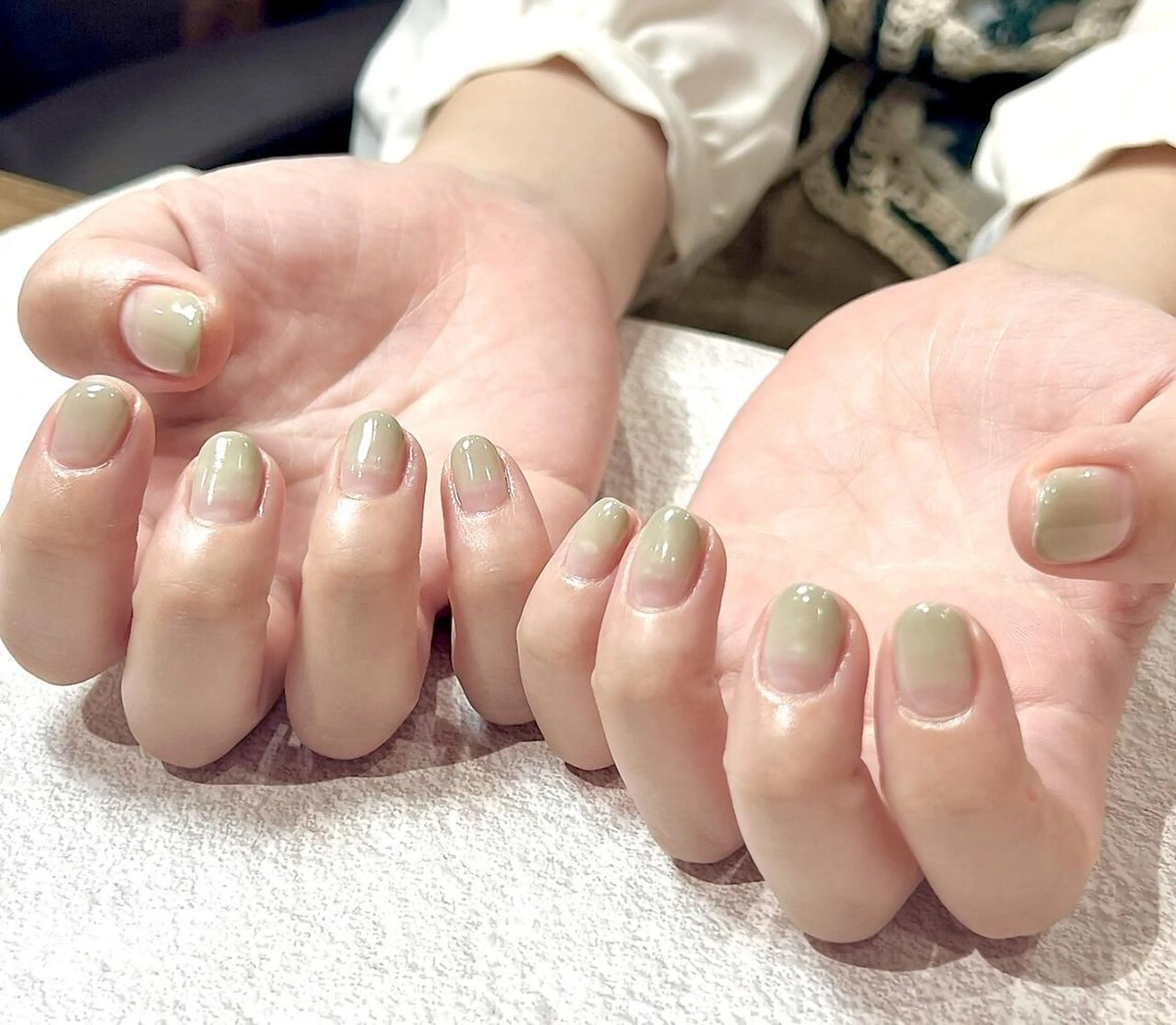 ネイル 長さ出し ジェルネイル グラデーション 韓国ネイル マグネットネイル Ruina 渋谷のネイルデザイン