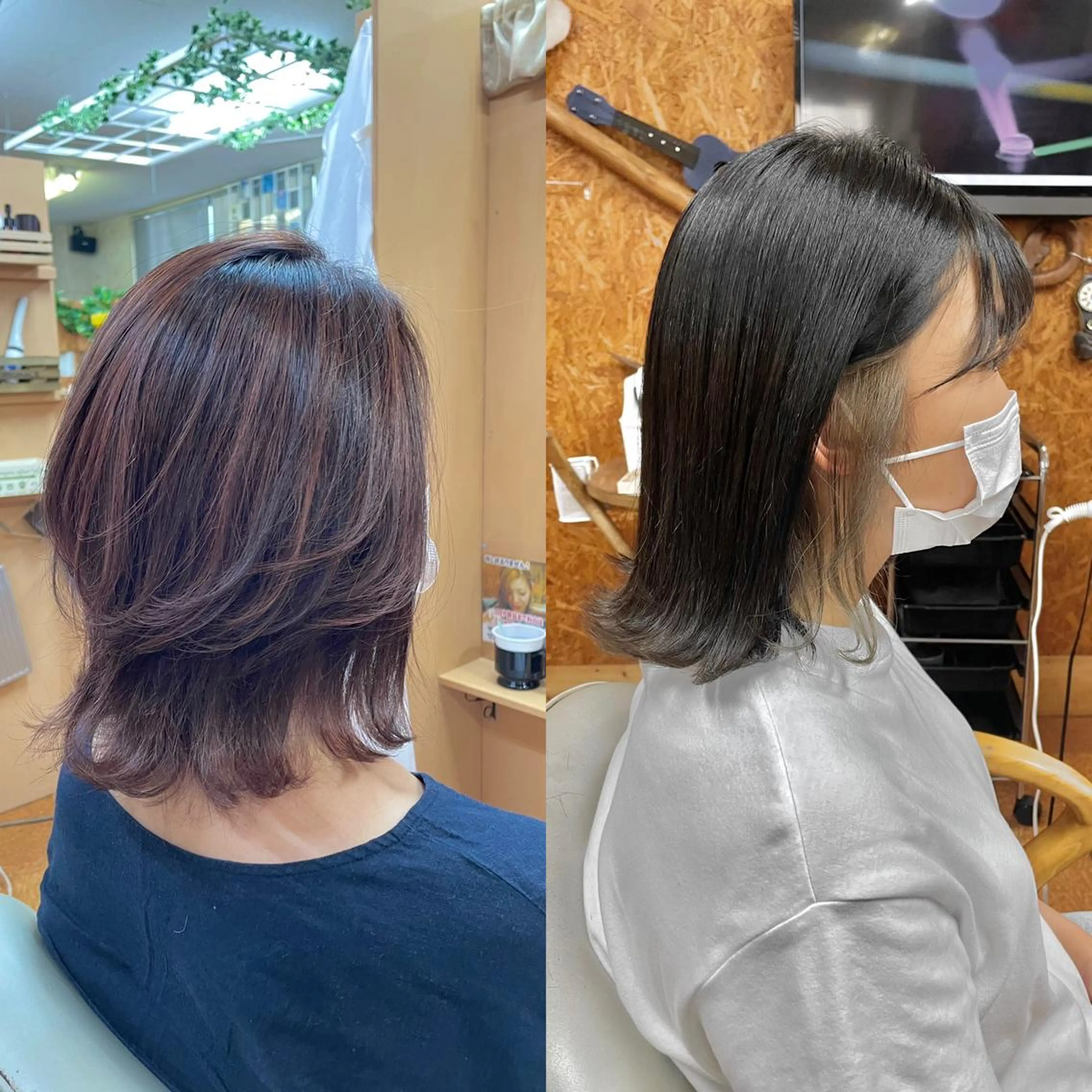 ミディアム ヘアカラー トリートメント リバティークルー初石店所属・ボブ/レイヤー/美髪 矯正/澁谷礼一のヘアスタイル