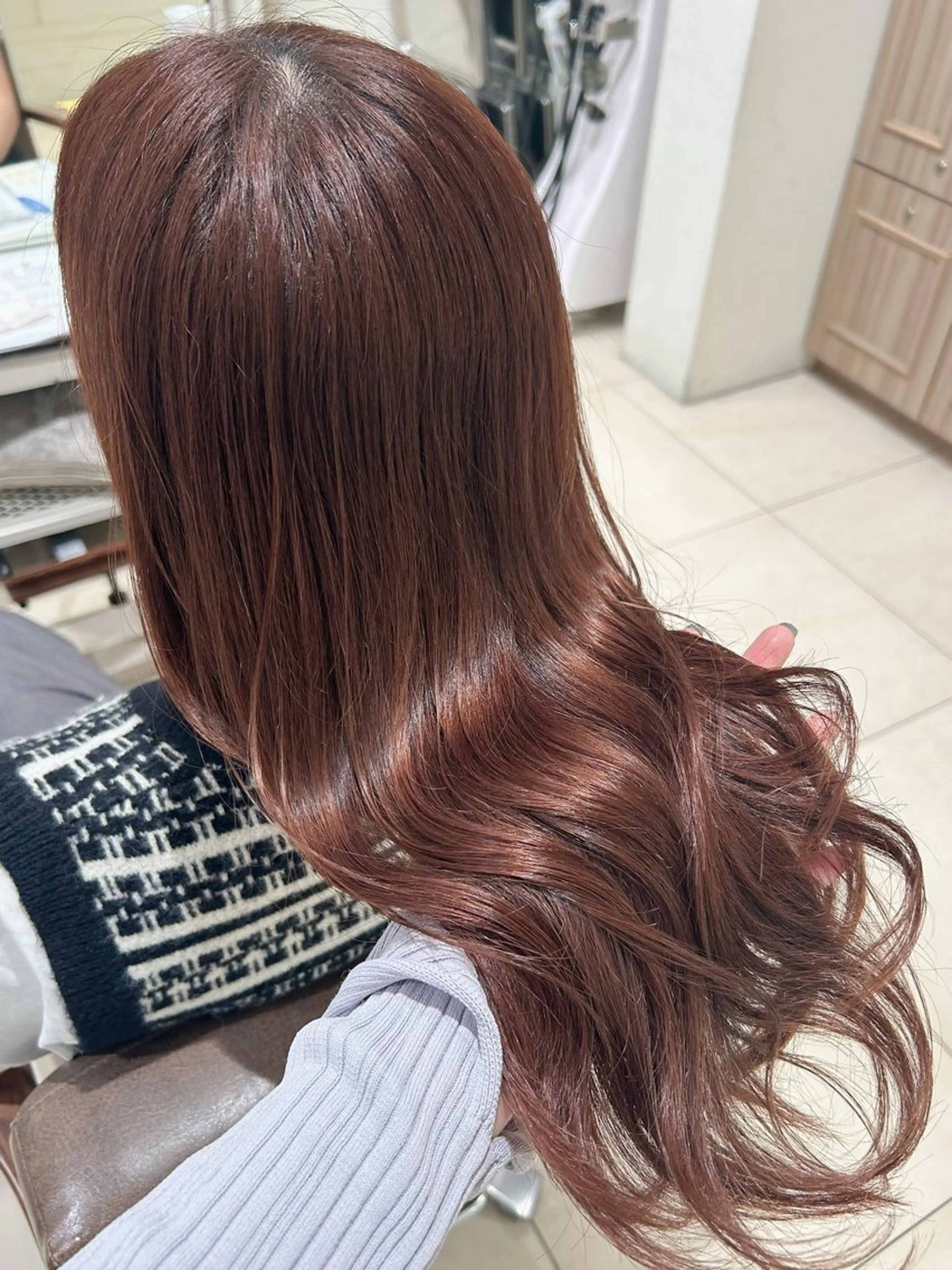 カラー ヘアカラー momo🍑/顔周り カット/透明感カラーのヘアスタイル