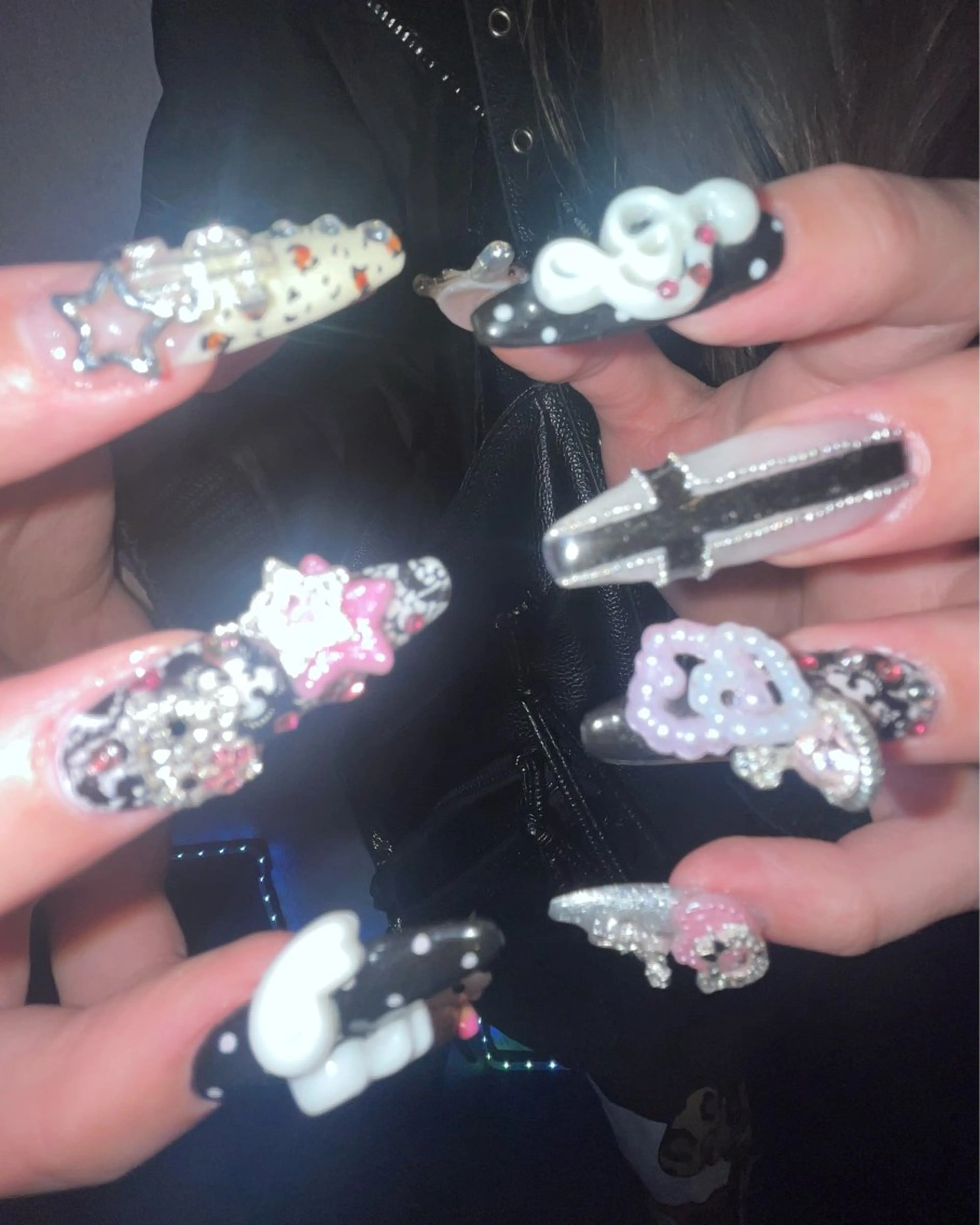 🍓長さだし10本(猫爪可能🐾໊)➕ᖴᑌᒪᒪ  ꒰ アートし放題・Oᖴᖴ込 ꒱ 210分の写真