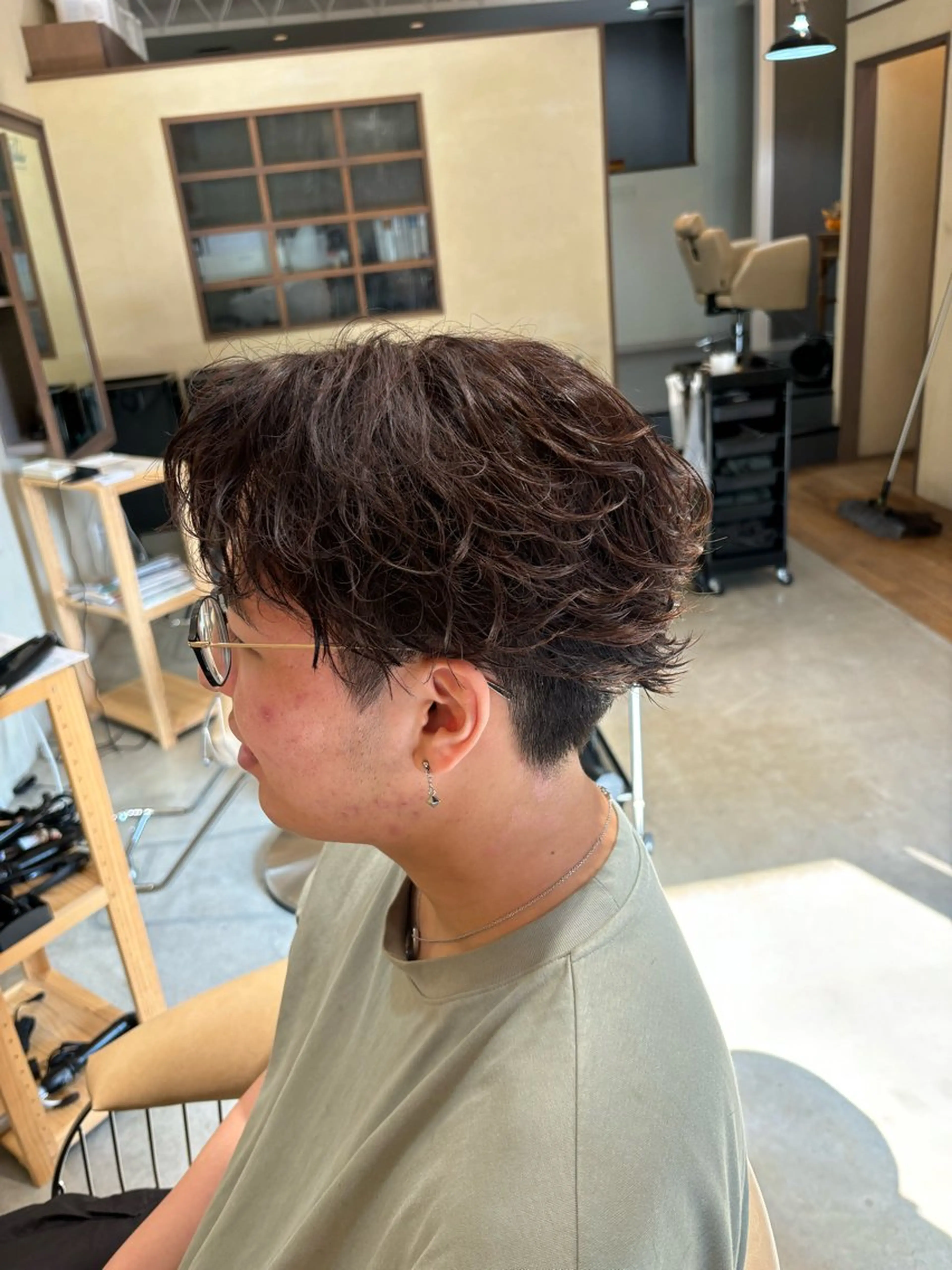 ショート メンズ カット パーマ 鹿児島 TSUBASAのヘアスタイル