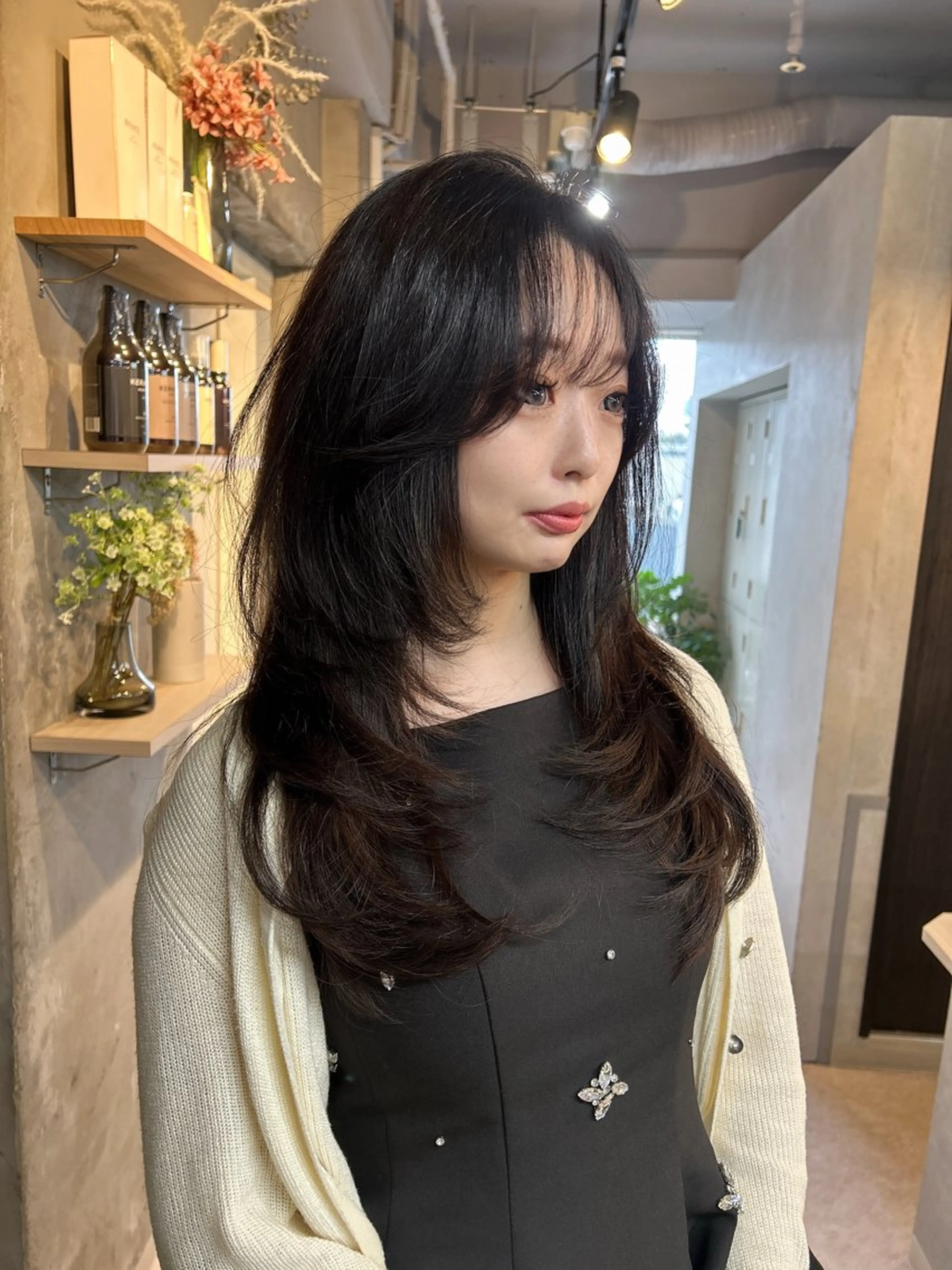 ロング カット トリートメント 心斎橋ヘアカラー 海外ﾚｲﾔｰ/マリナのヘアスタイル