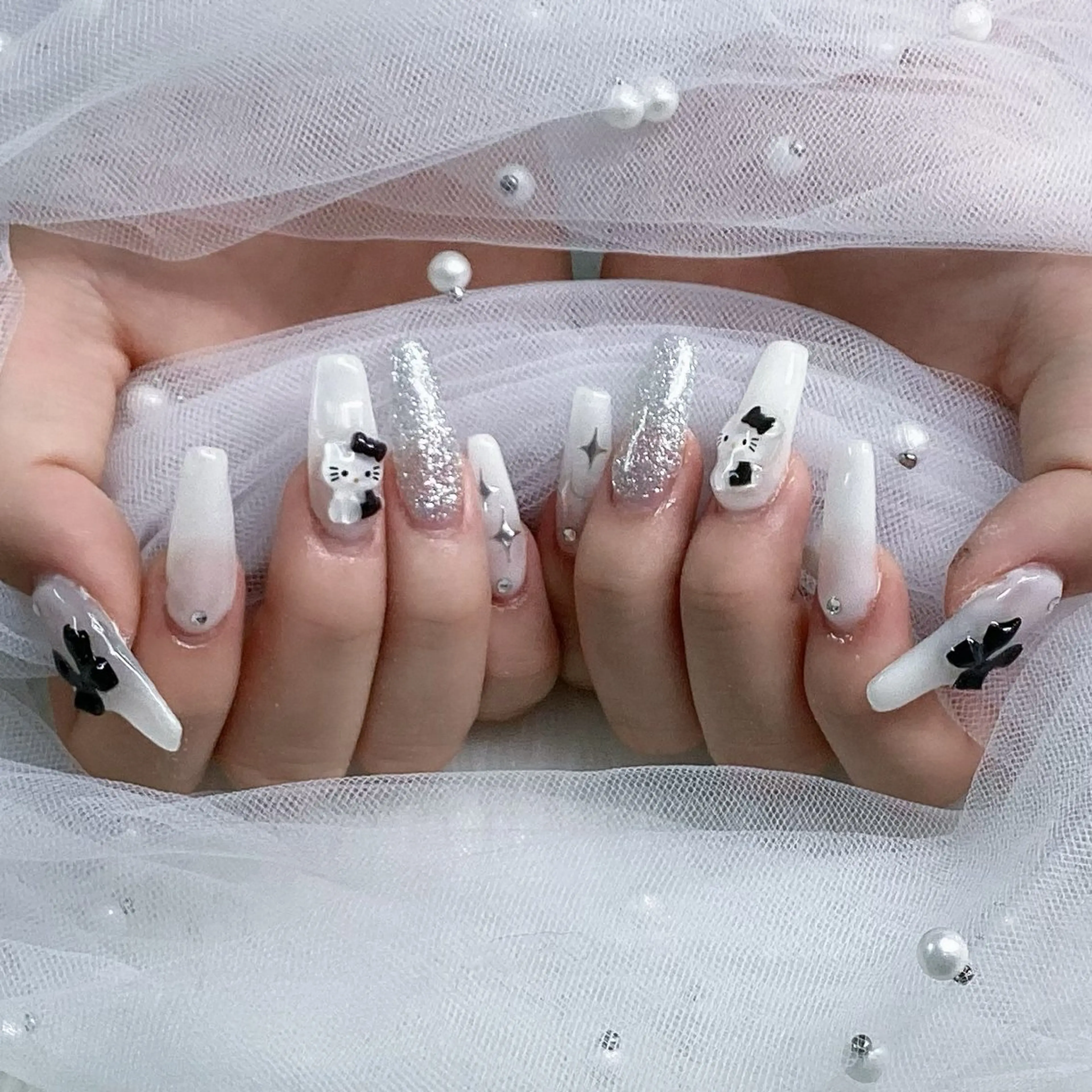 ネイル パーツ全部¥110 サロンミミのネイルデザイン