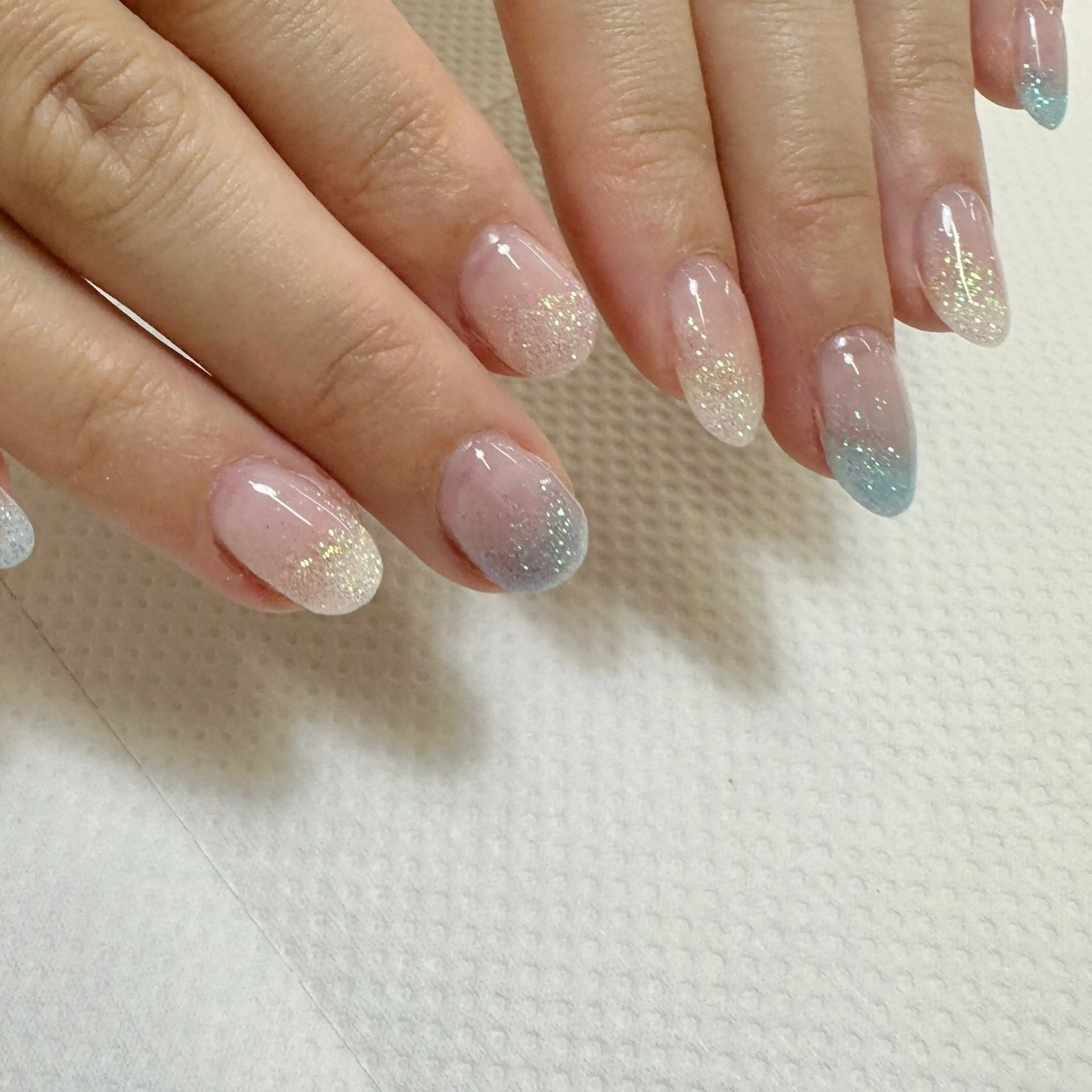 ネイル グラデーション ラメ(グリッター) ラメグラデーション YOSHIKAWA KEIKOのネイルデザイン