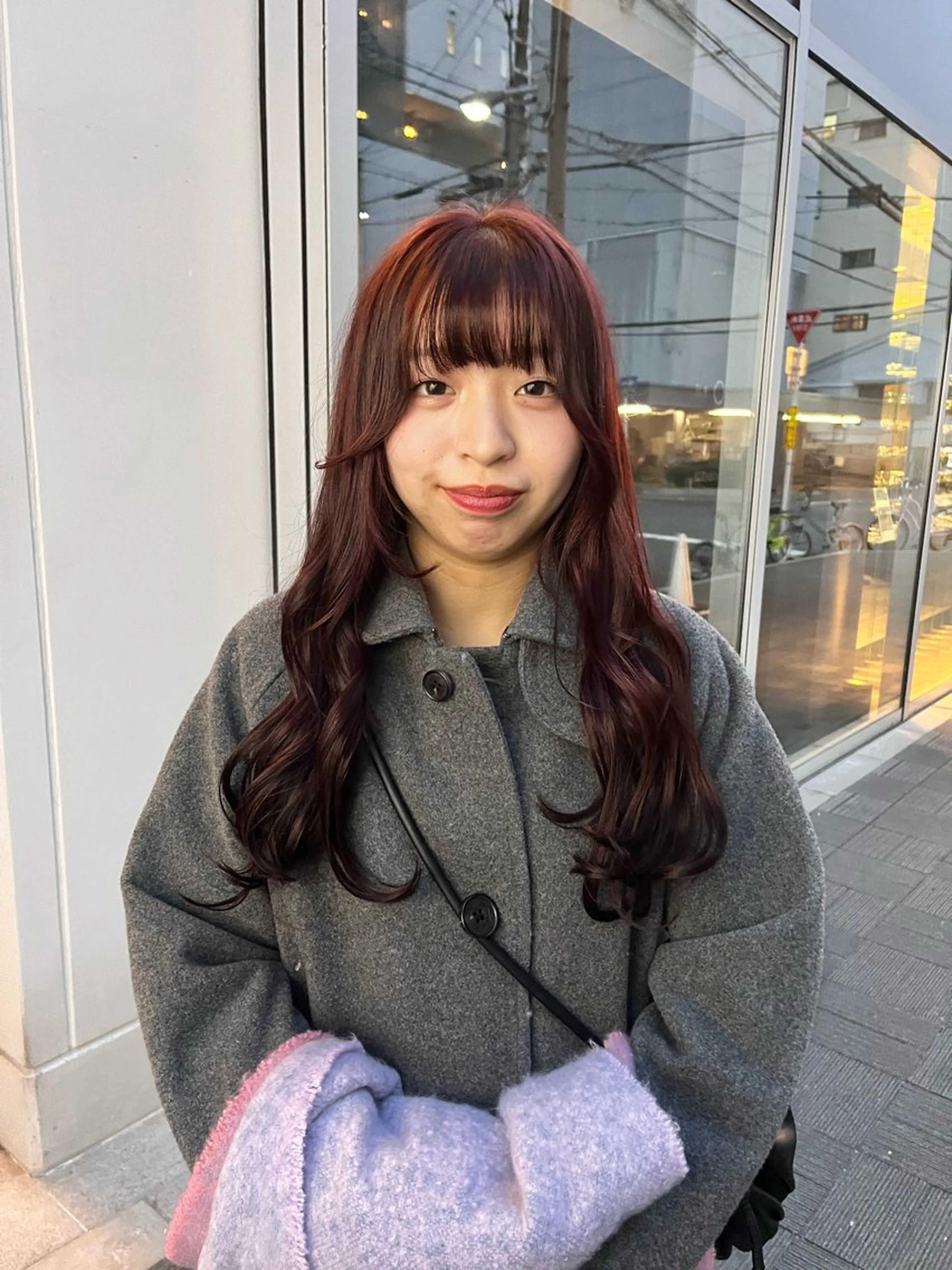 ロング カラー ブラウンカラー レッドカラー レッドブラウン ヘアカラー トリートメント ショート/パーマ/ カラー/FUKOのヘアスタイル