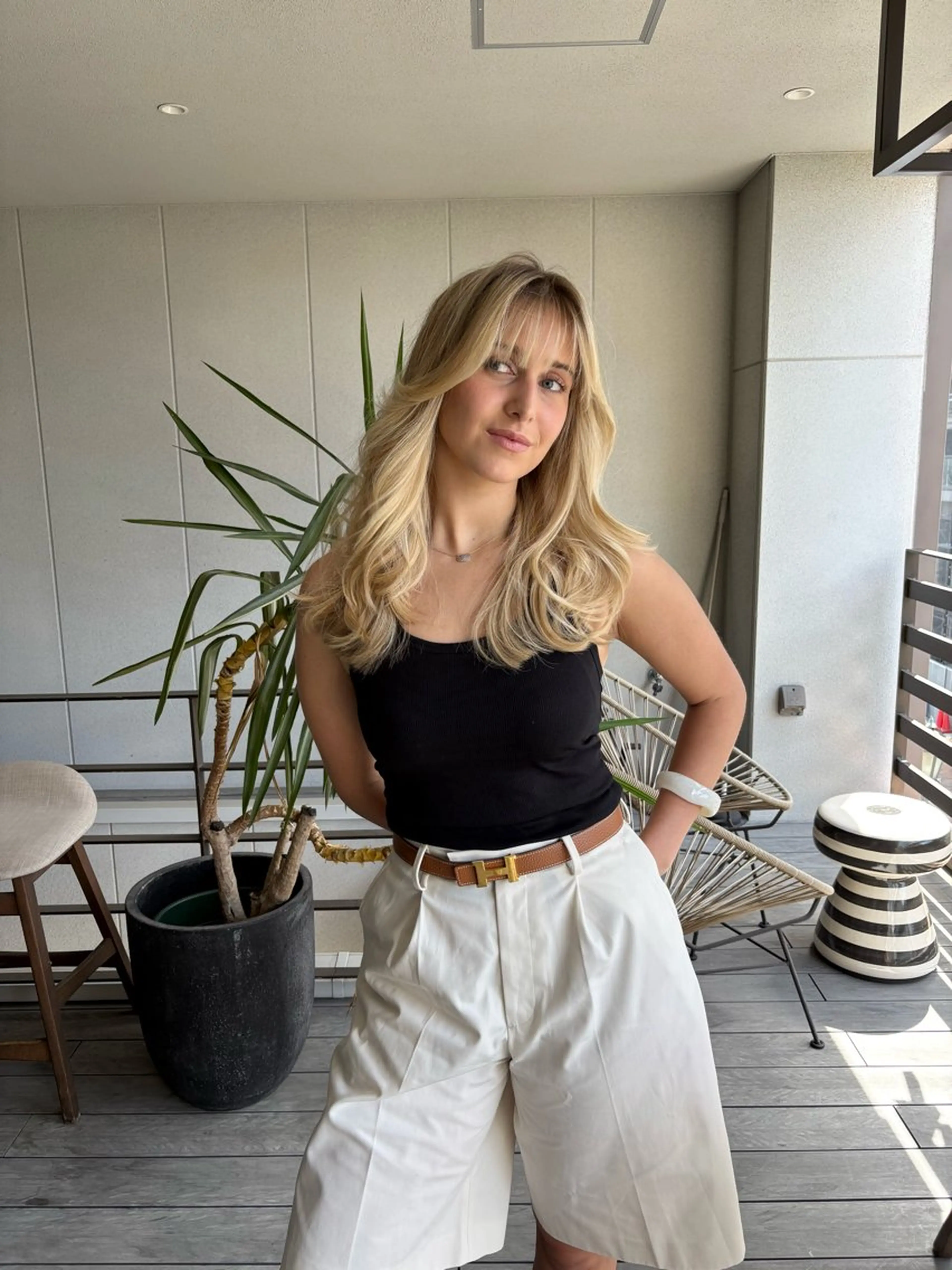 ロング カラー ⭐️海外レイヤー＆ ハイライト⭐️のヘアスタイル