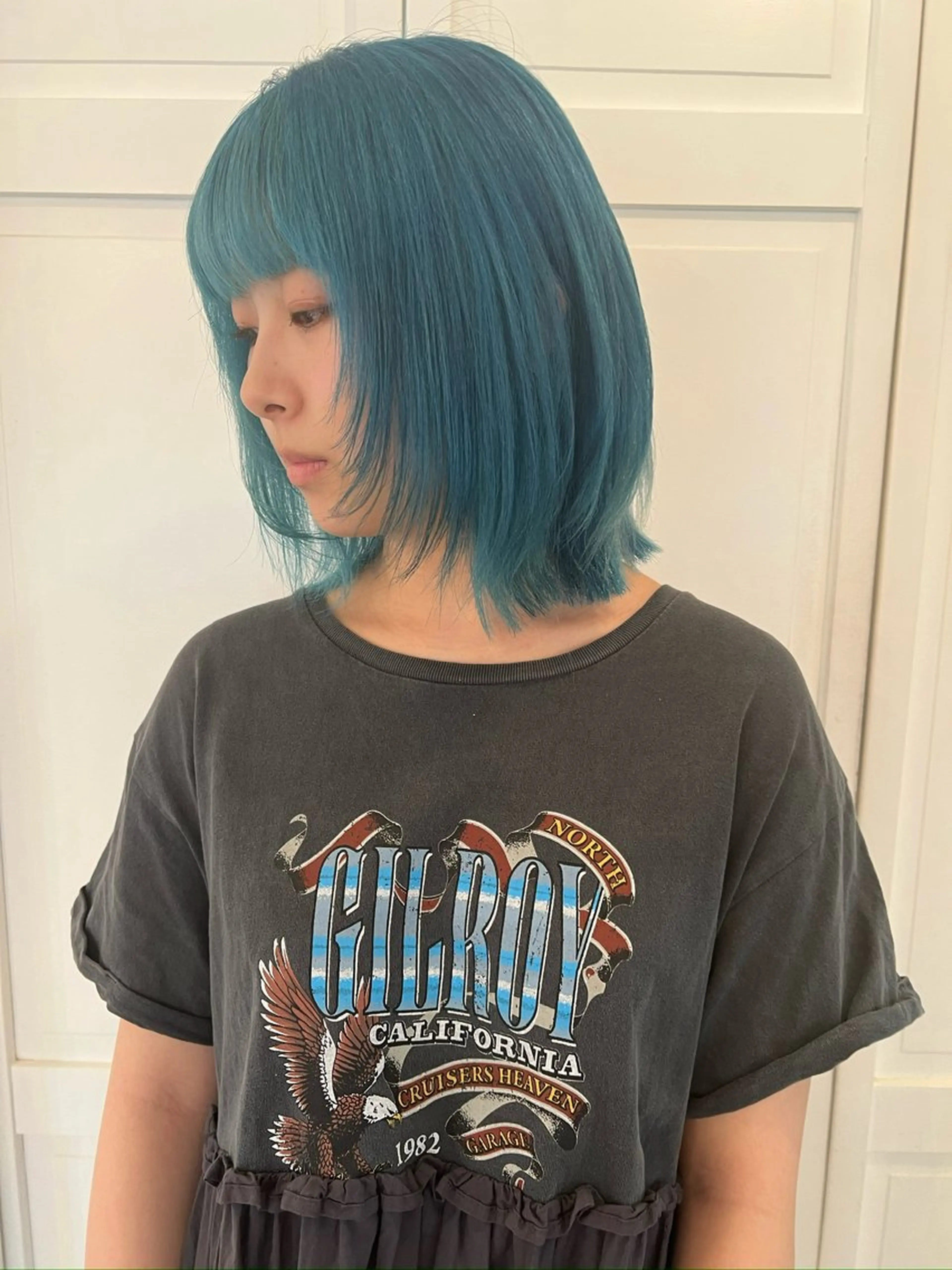 カラー ヘアカラー ブリーチカラー🎀 韓国風/寺門美優のヘアスタイル