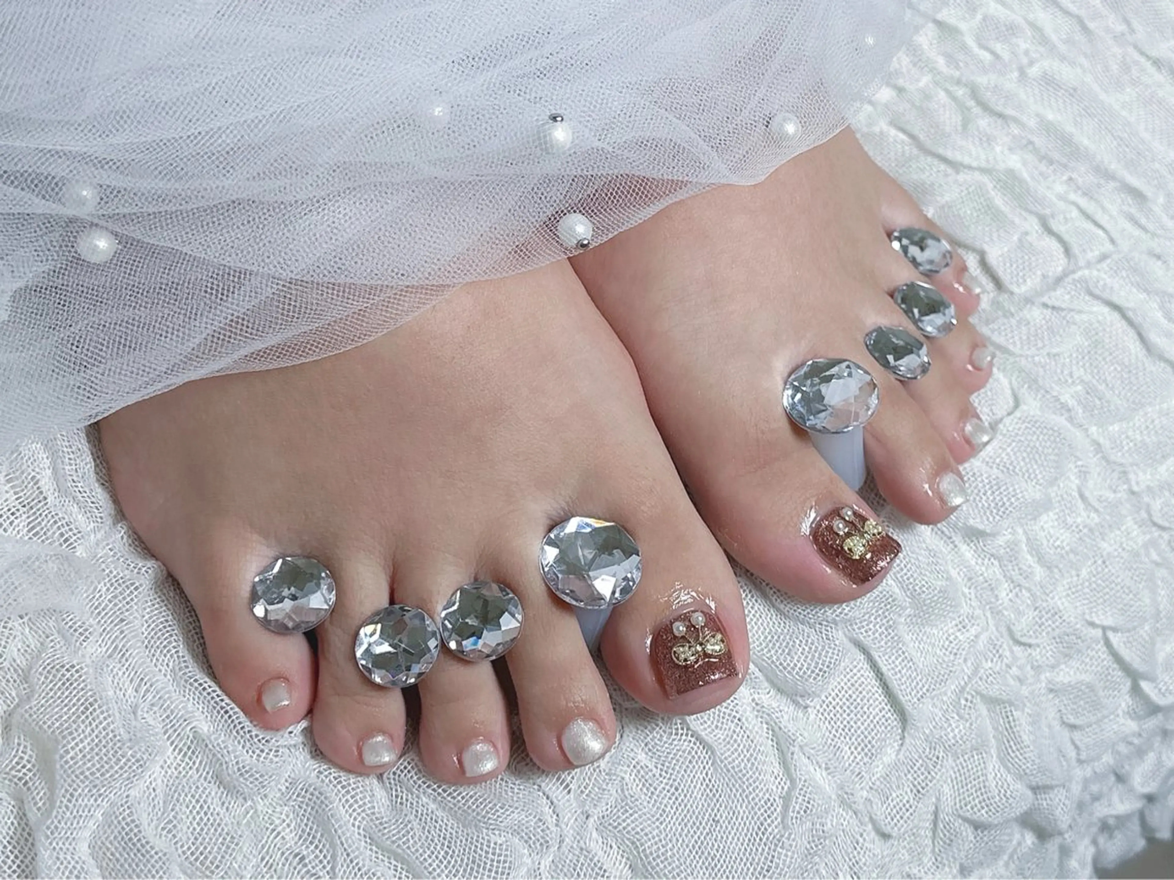 ネイル フットネイル 【Eclat ｴｸﾗ】nail＆beauty所属・Eclat〔ｴｸﾗ〕 MOEKA𝜗𝜚*のネイルデザイン