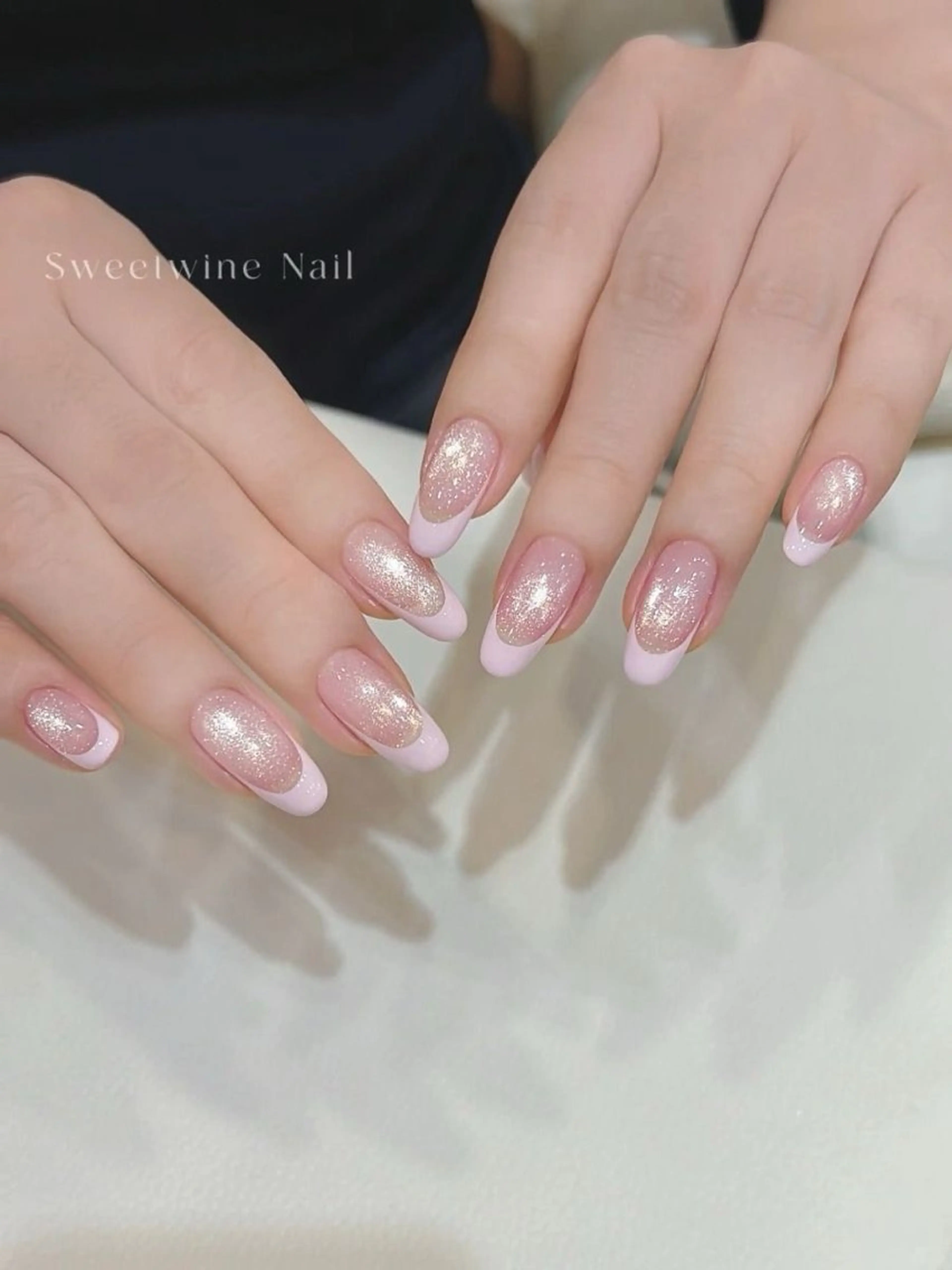 カラーマグネット+フレンチネイル💅の写真