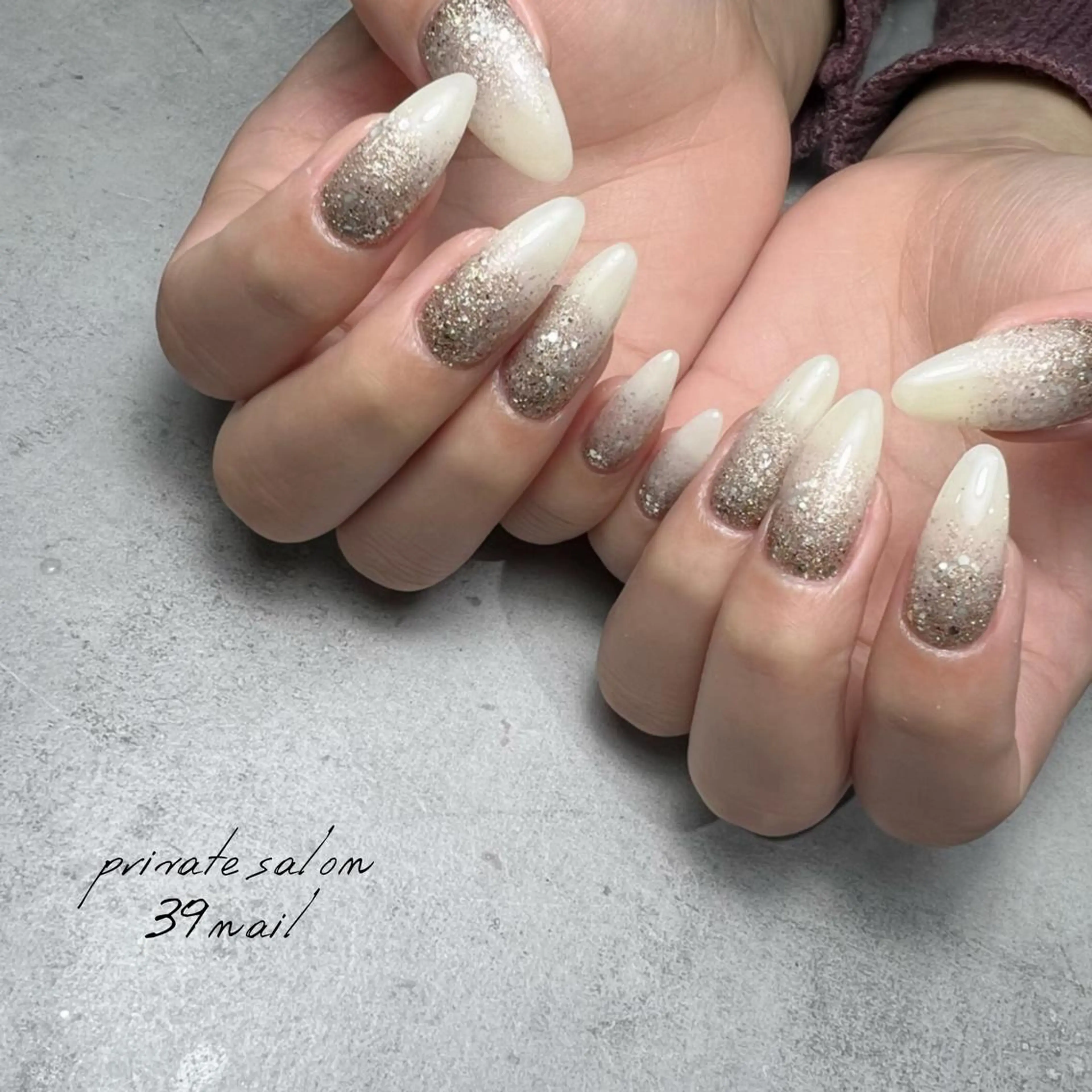 ミディアム ネイル ハンドネイル 京橋 【39nail】のネイルデザイン