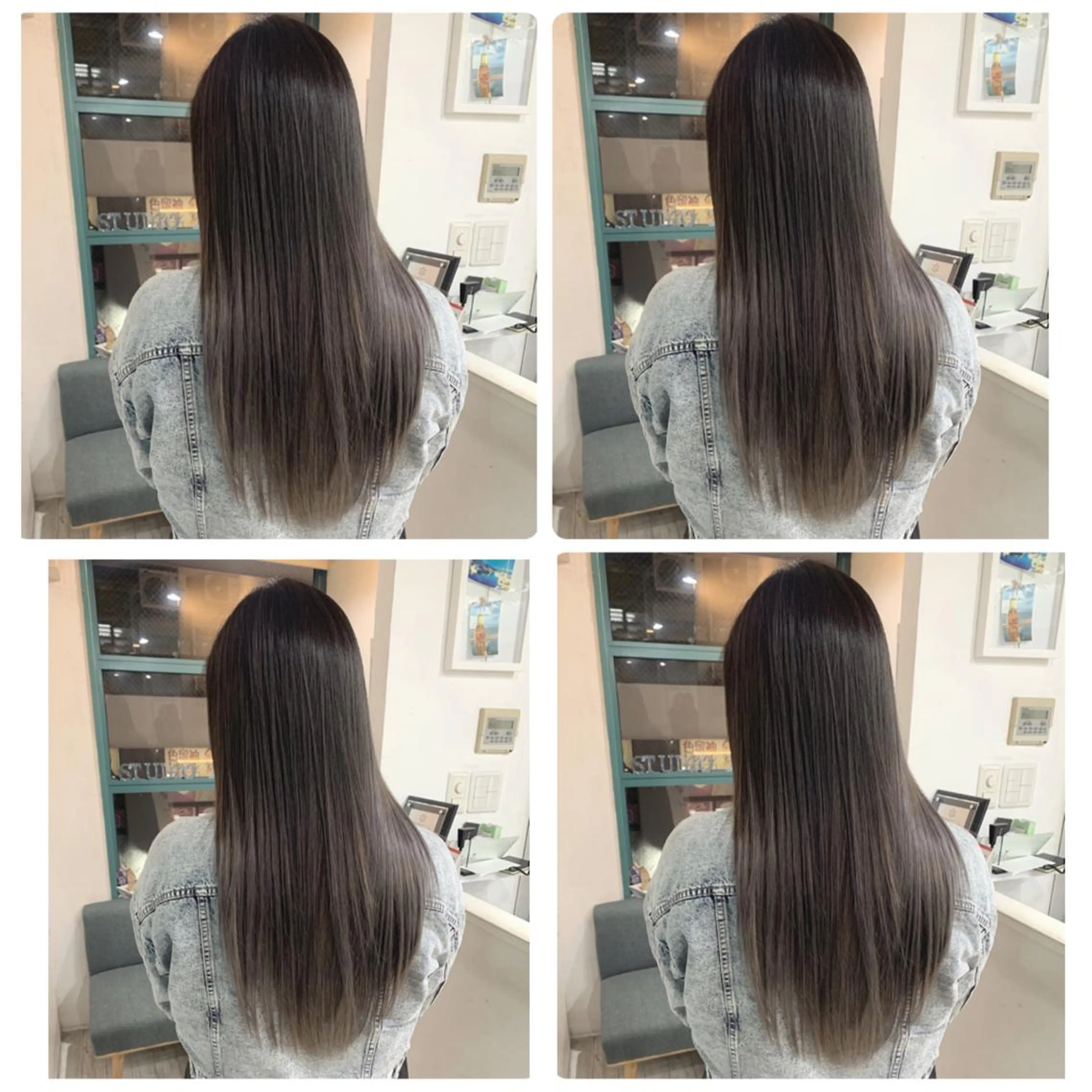 ロング カラー カット ヘアカラー 京都大人女性ショート 徒歩1分/秋山のヘアスタイル