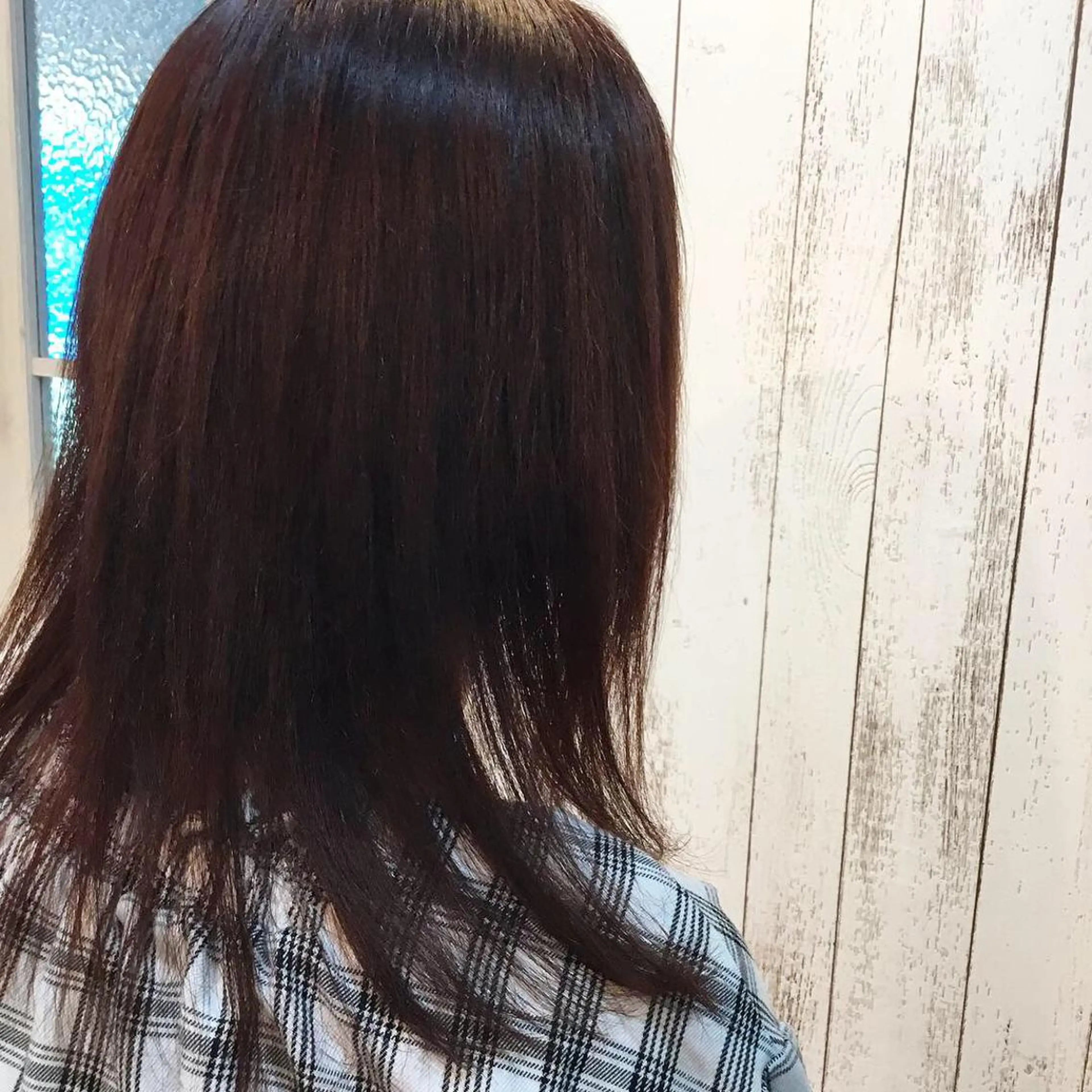 セミロング カラー パーマ embrace エンブレイスのヘアスタイル