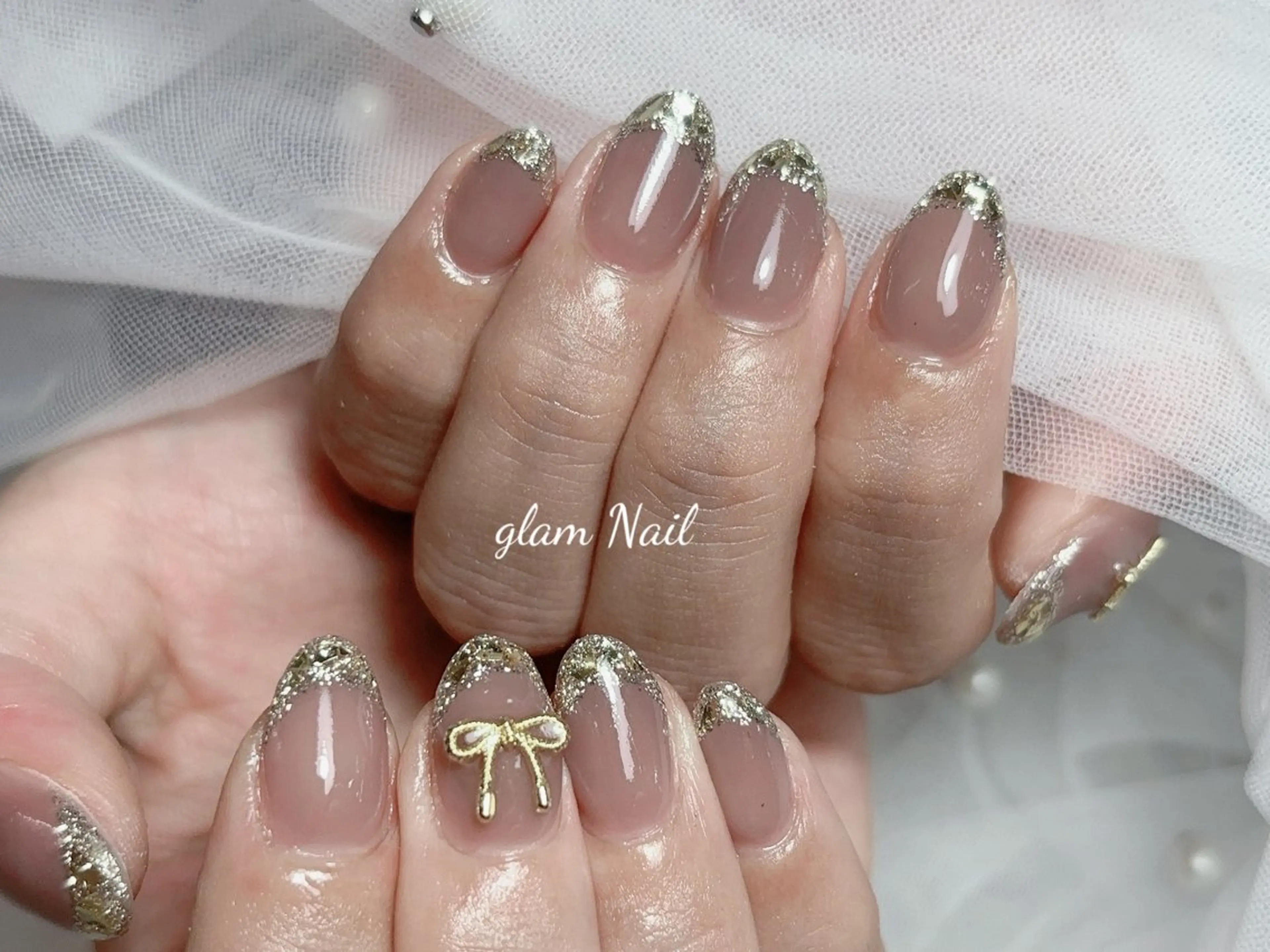 ネイル エツメ💅 長さだし🎀デザインのネイルデザイン