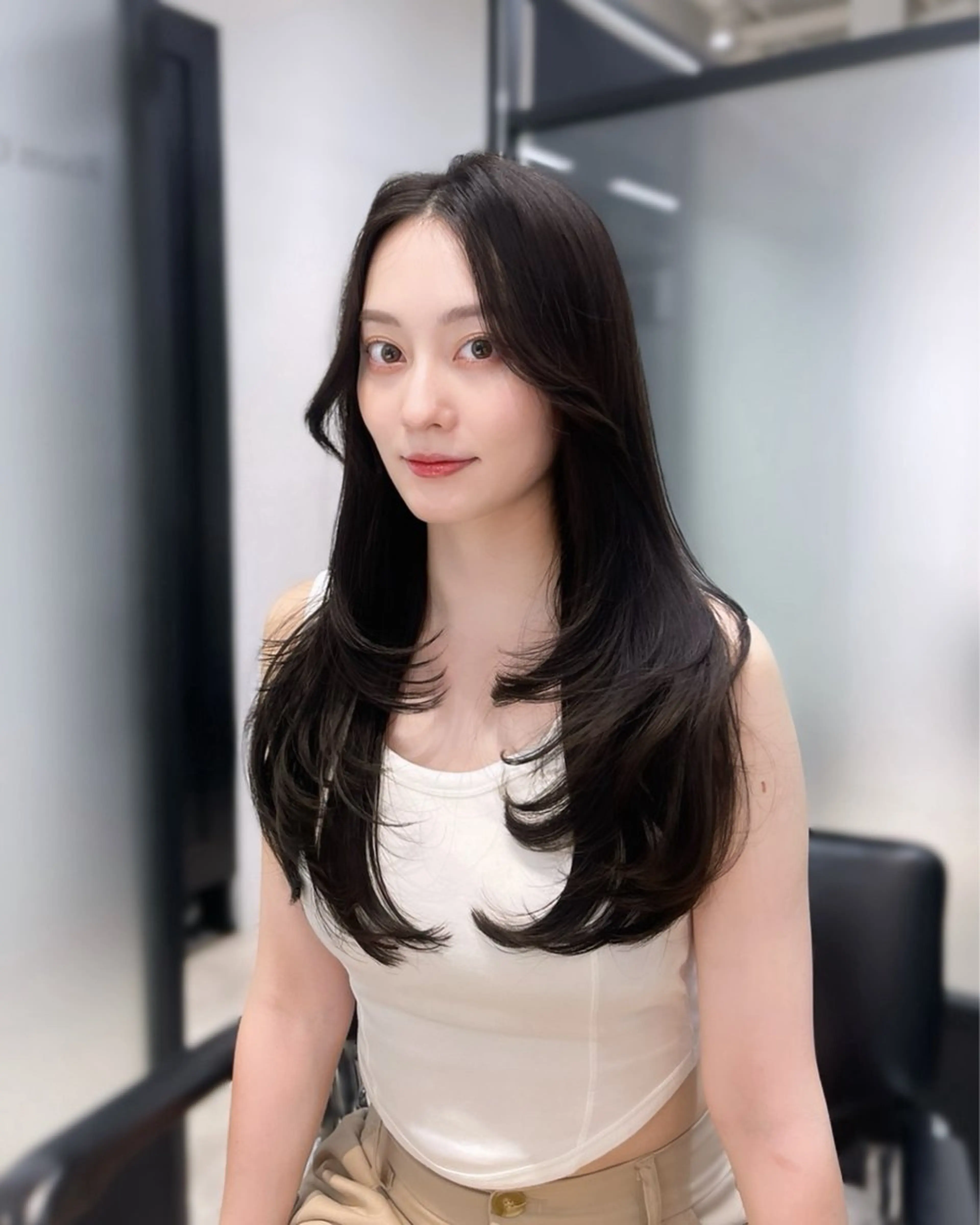 カット トリートメント 韓国レイヤーカット 髪質改善▫️水野有真のヘアスタイル