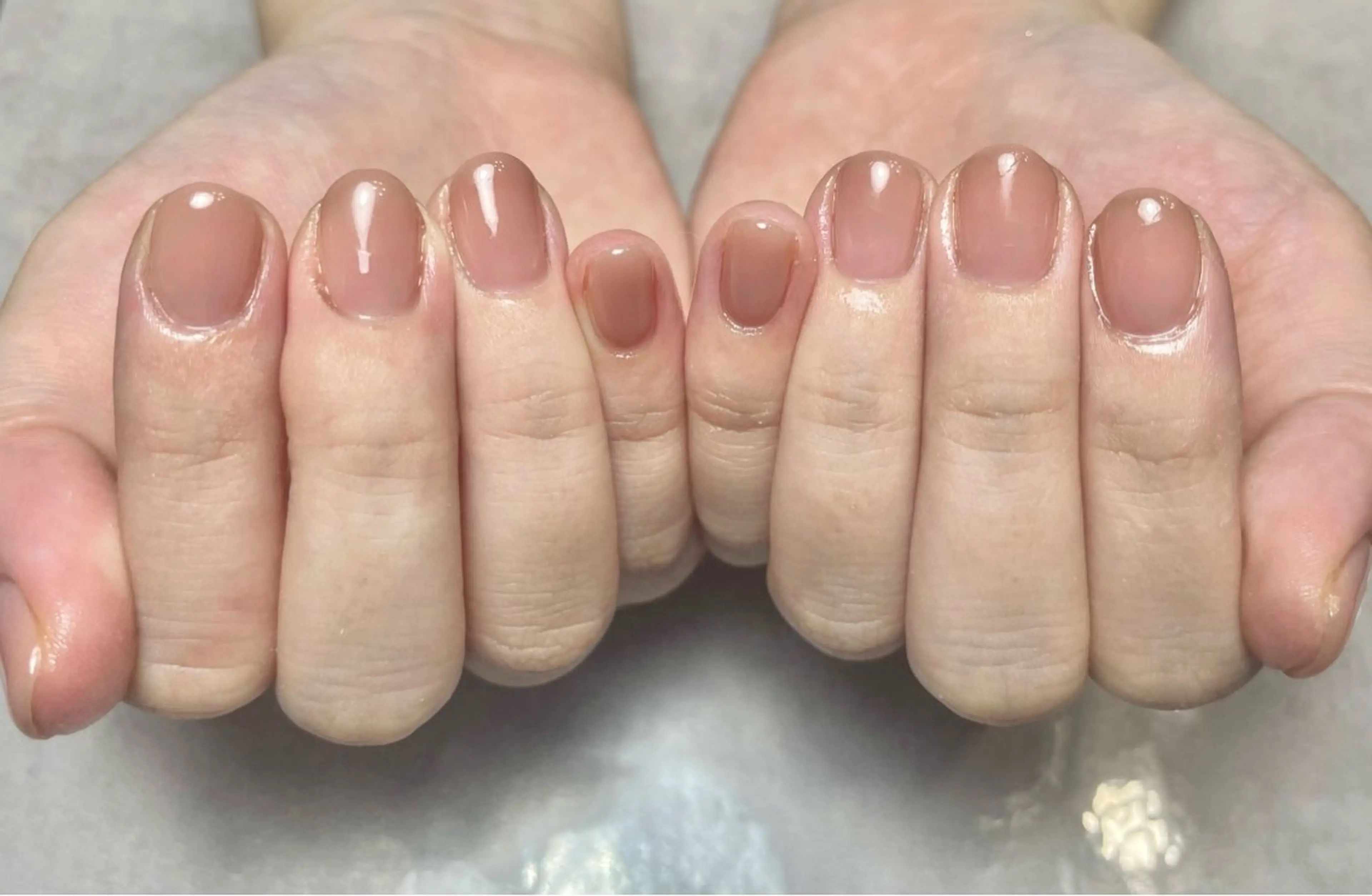 ネイル ジェルネイル オフィスネイル ワンカラーネイル パラジェル シンプルネイル ハンドネイル BLANCEnail所属・BLANCnail yuuのネイルデザイン