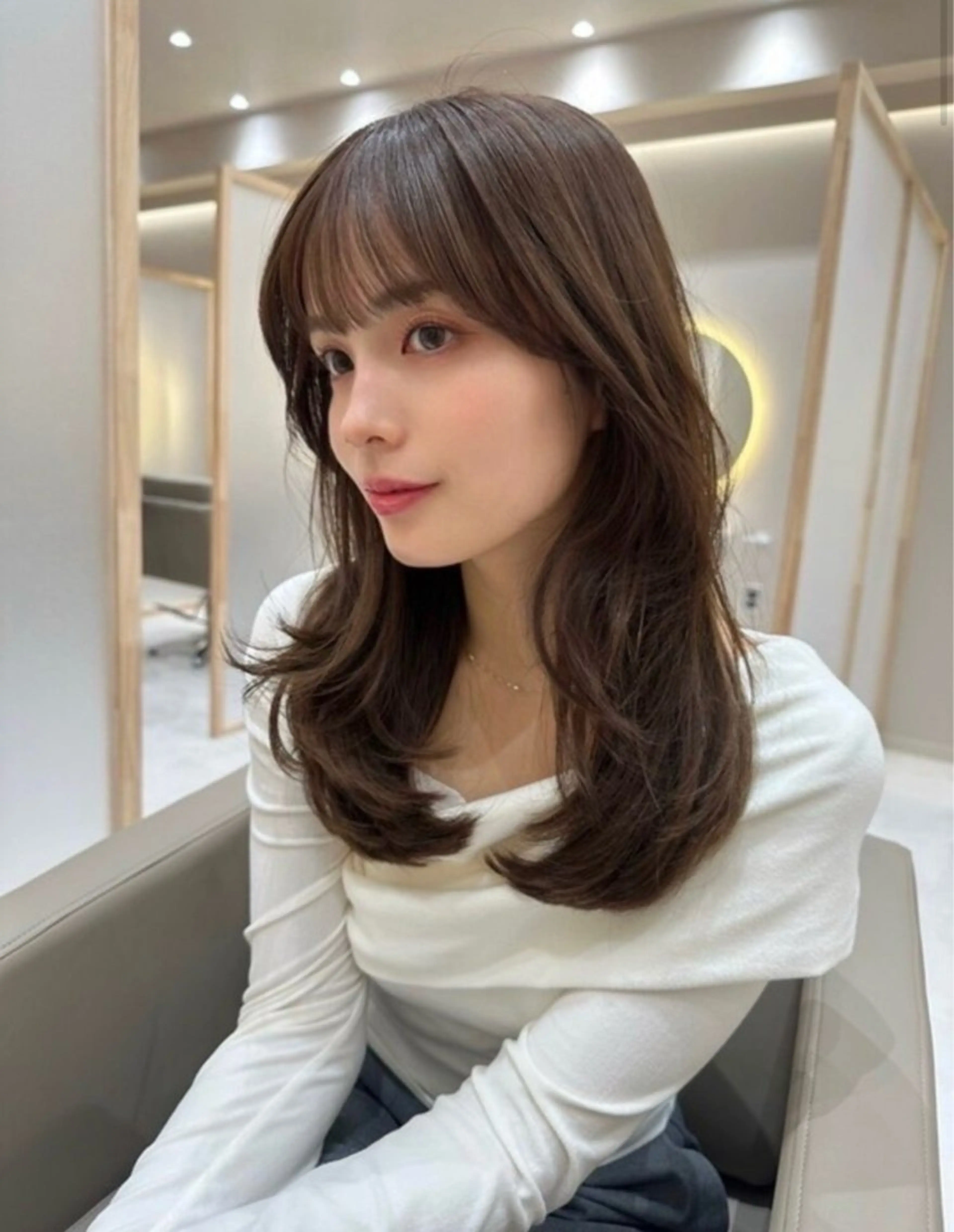 ミディアム くせ毛 髪質改善 伊藤 剛志のヘアスタイル