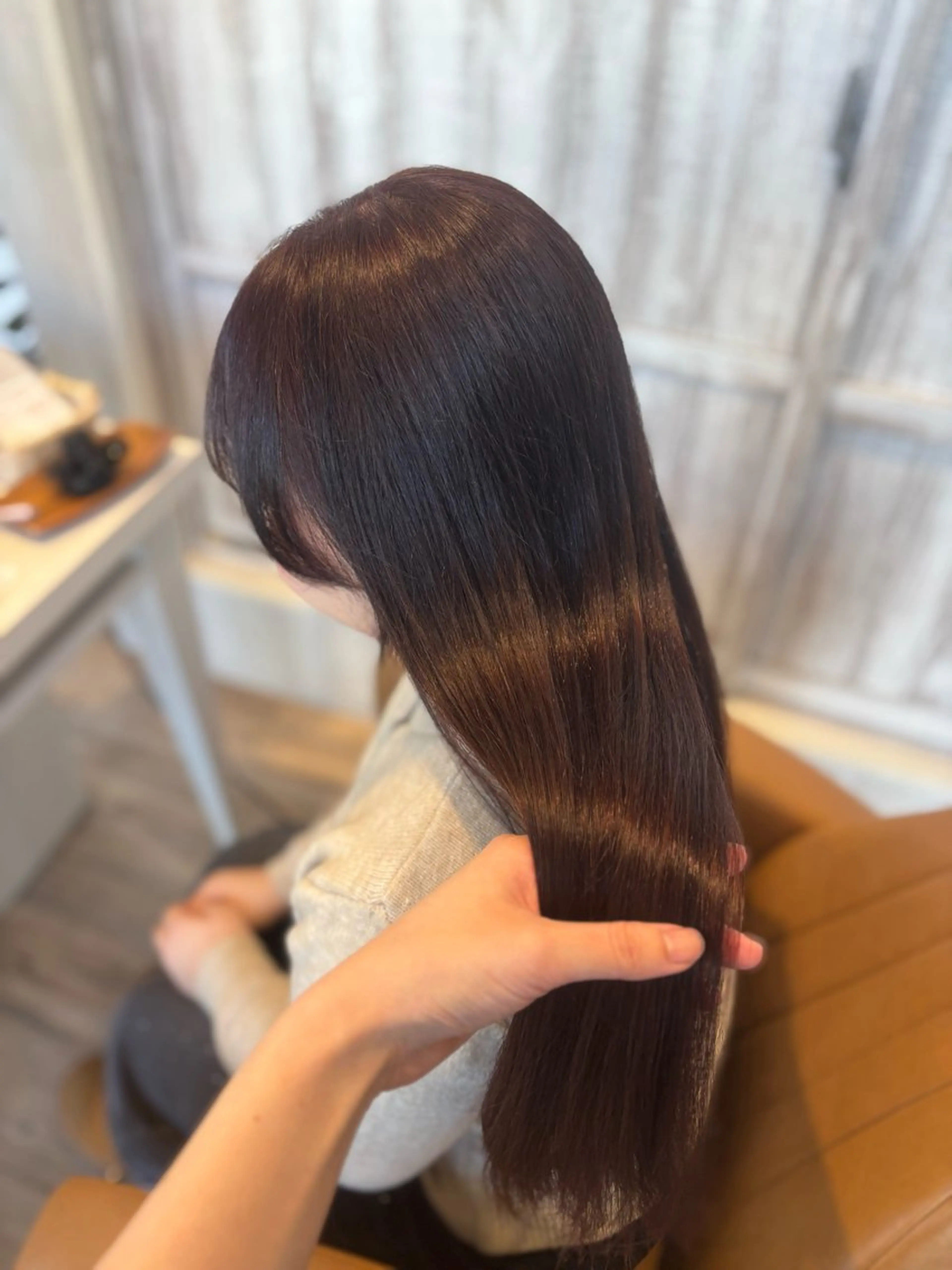 ロング カラー カット ヘアカラー トリートメント yui🥀/ボブ /暖色/レディースのヘアスタイル