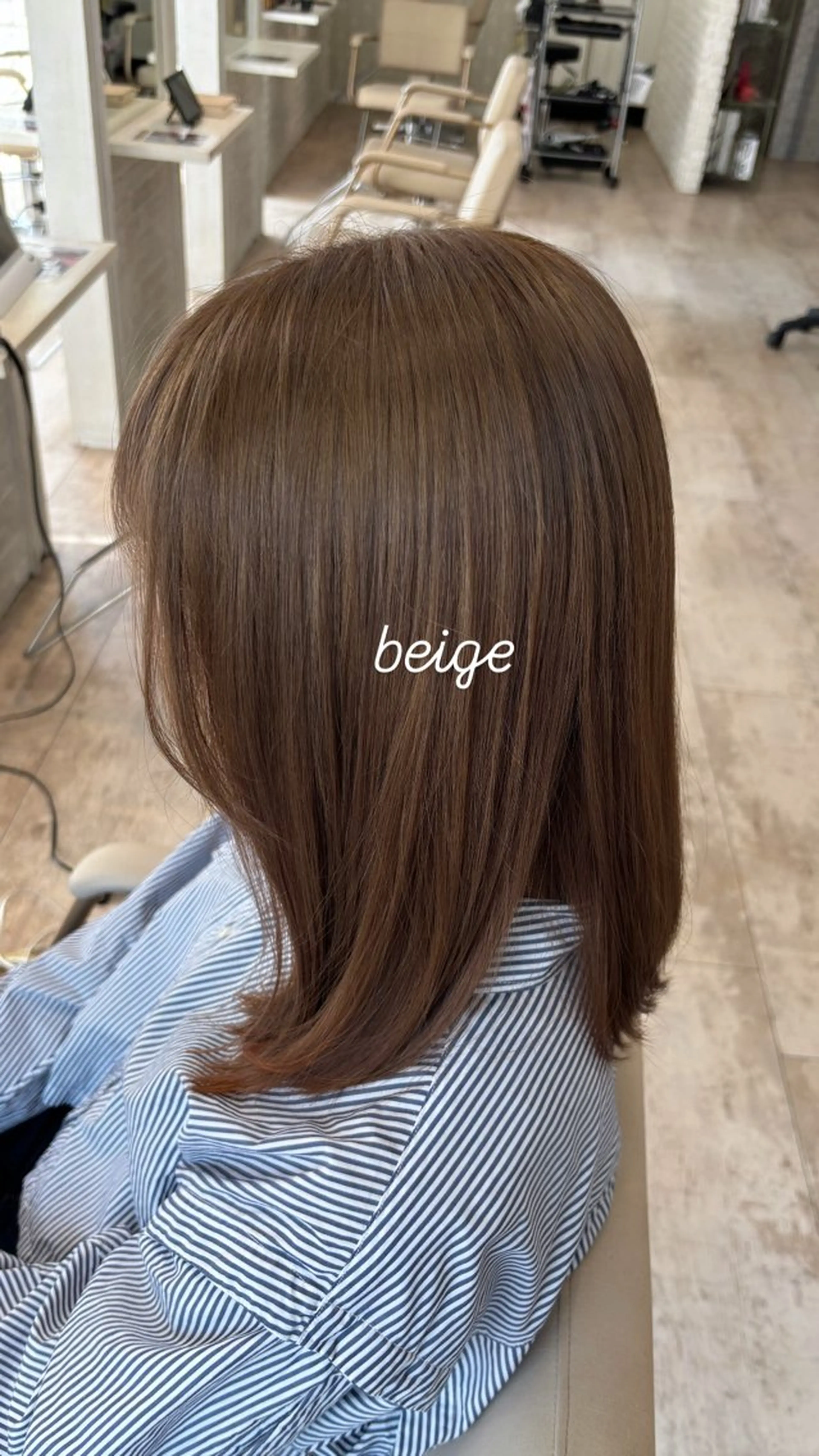 セミロング ヘアカラー 美容師&アイリスト 🎀KYONOのマツエク・マツパデザイン