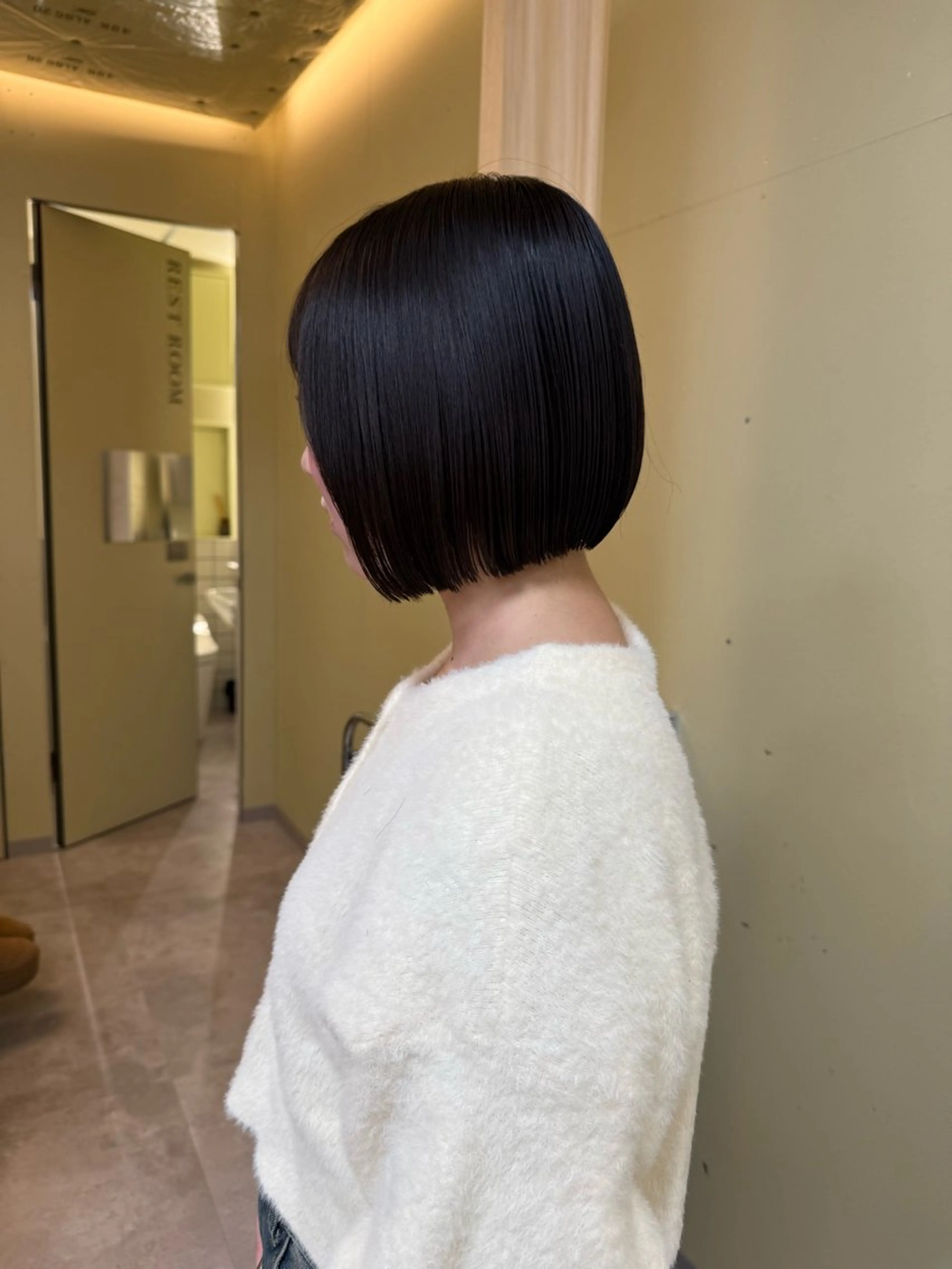 ショート カラー カット ヘアカラー トリートメント 伶風/ボブ/ ヘーゼルベージュのヘアスタイル