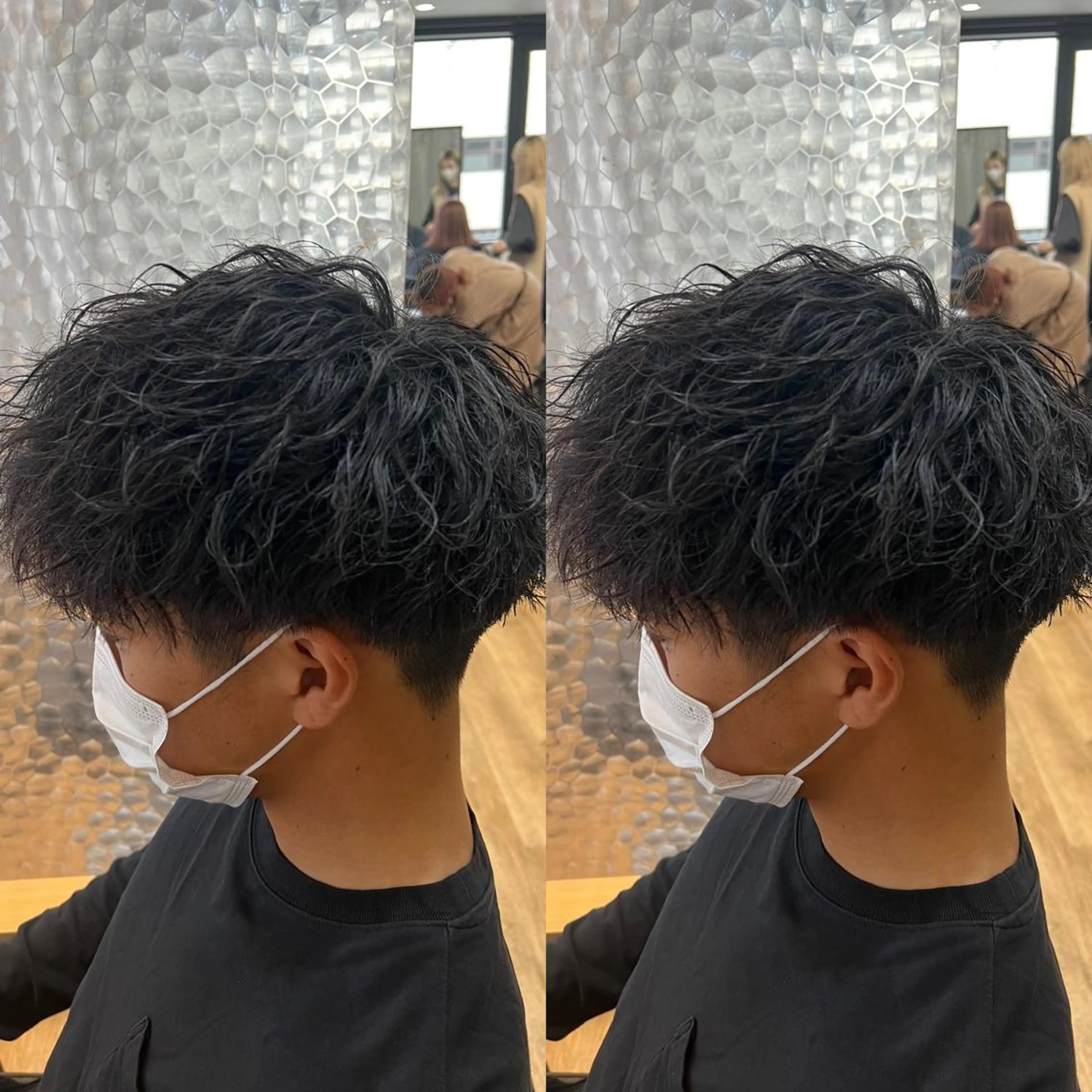 パーマ メンズ カット センターパート ／植田のヘアスタイル