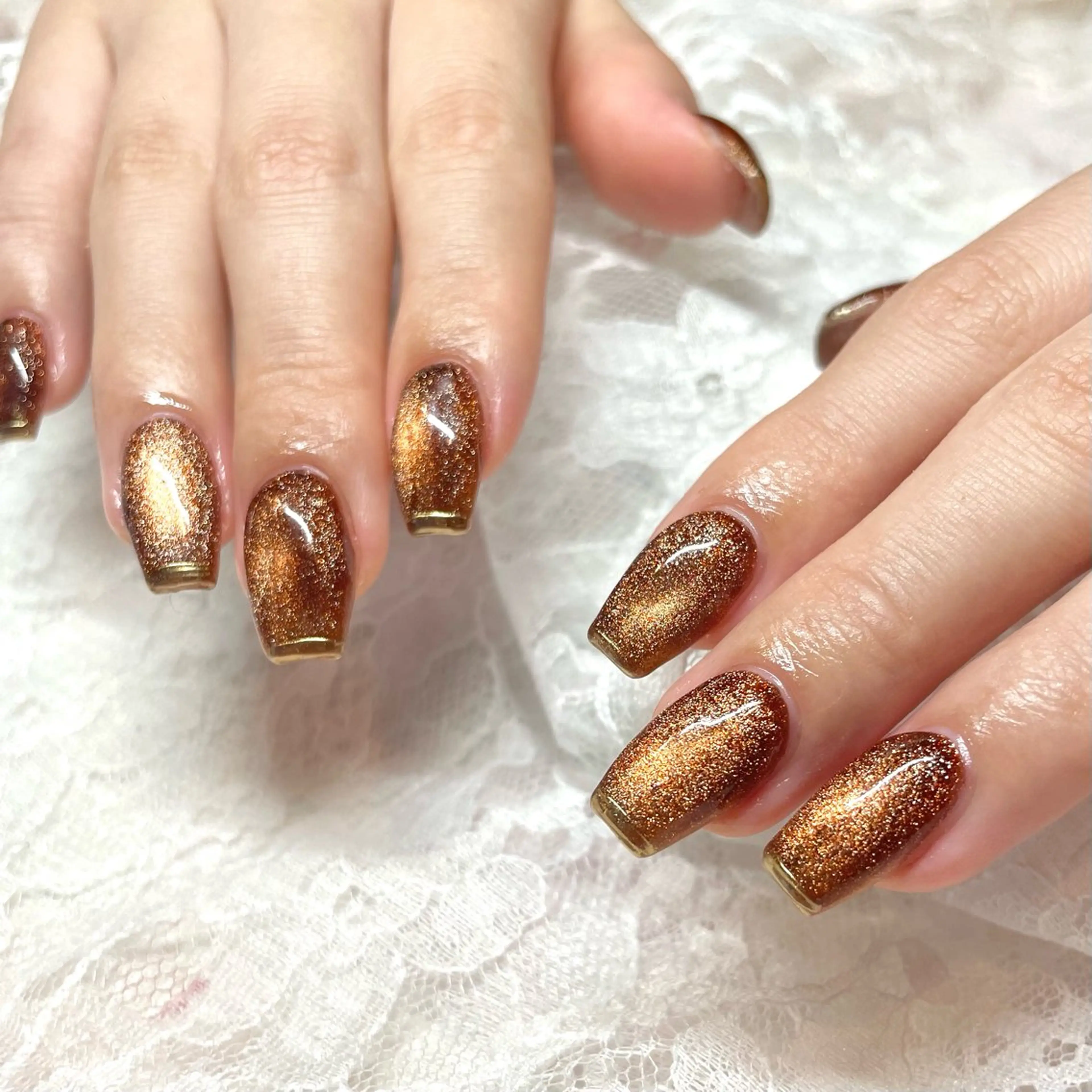 ネイル ジェルネイル マグネットネイル ミラーネイル ハンドネイル Nail ヌシん家 AKANEのネイルデザイン