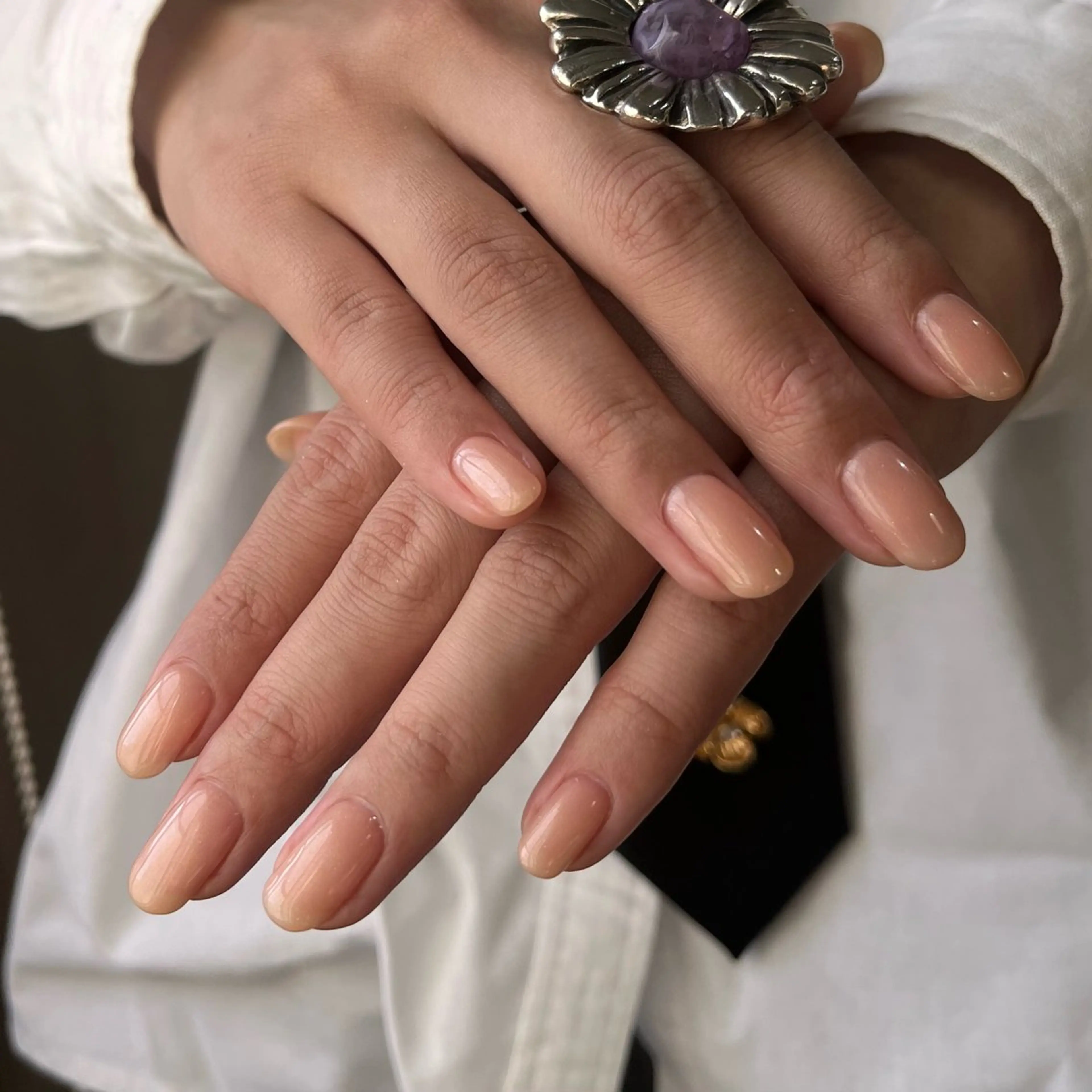 ネイル ラメ(グリッター) ワンカラーネイル ピンク ハンドネイル nails _ NATSUYOのネイルデザイン