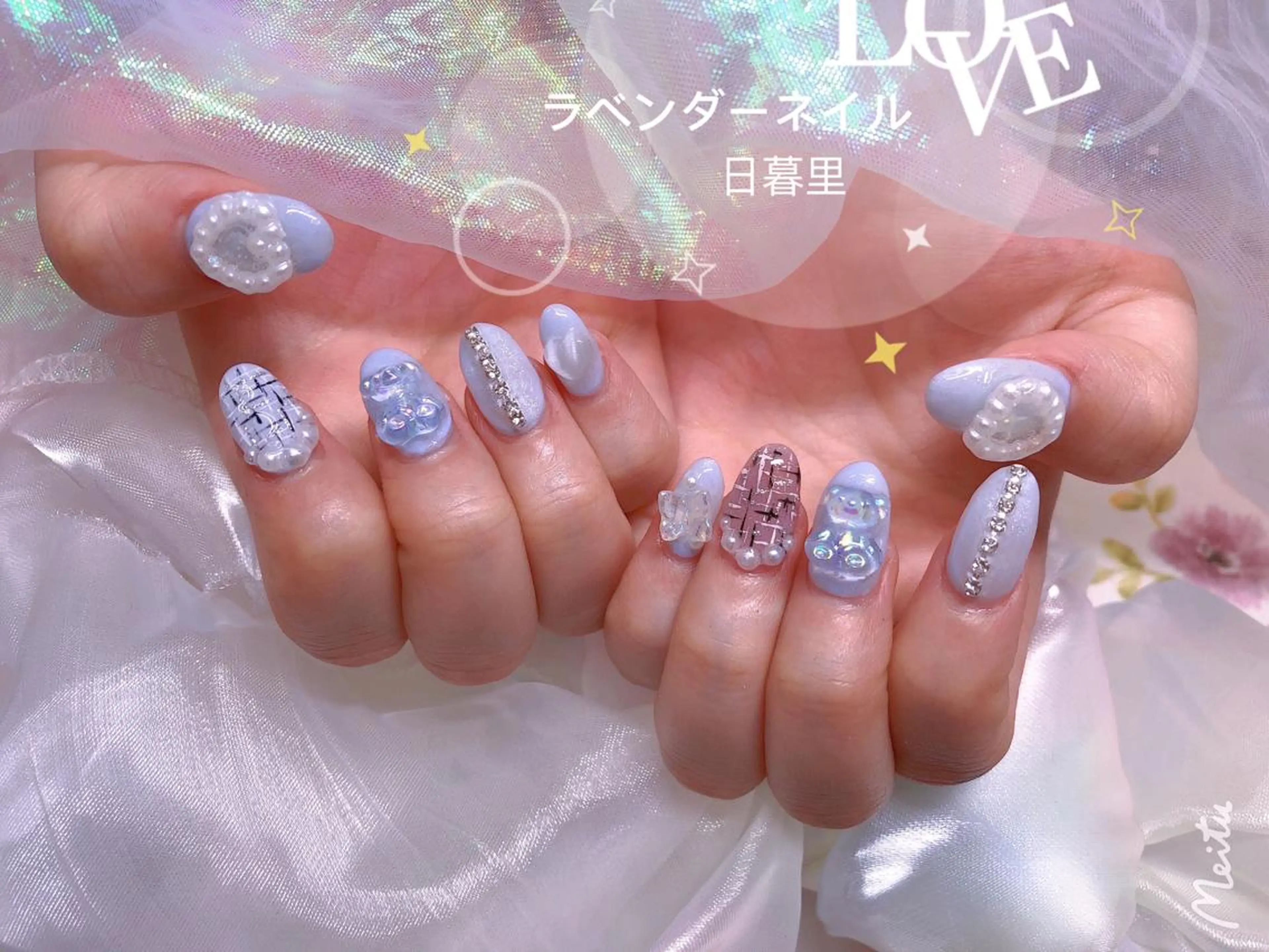 ネイル ラベンダー💖日暮里 ルル💖ネイルのネイルデザイン