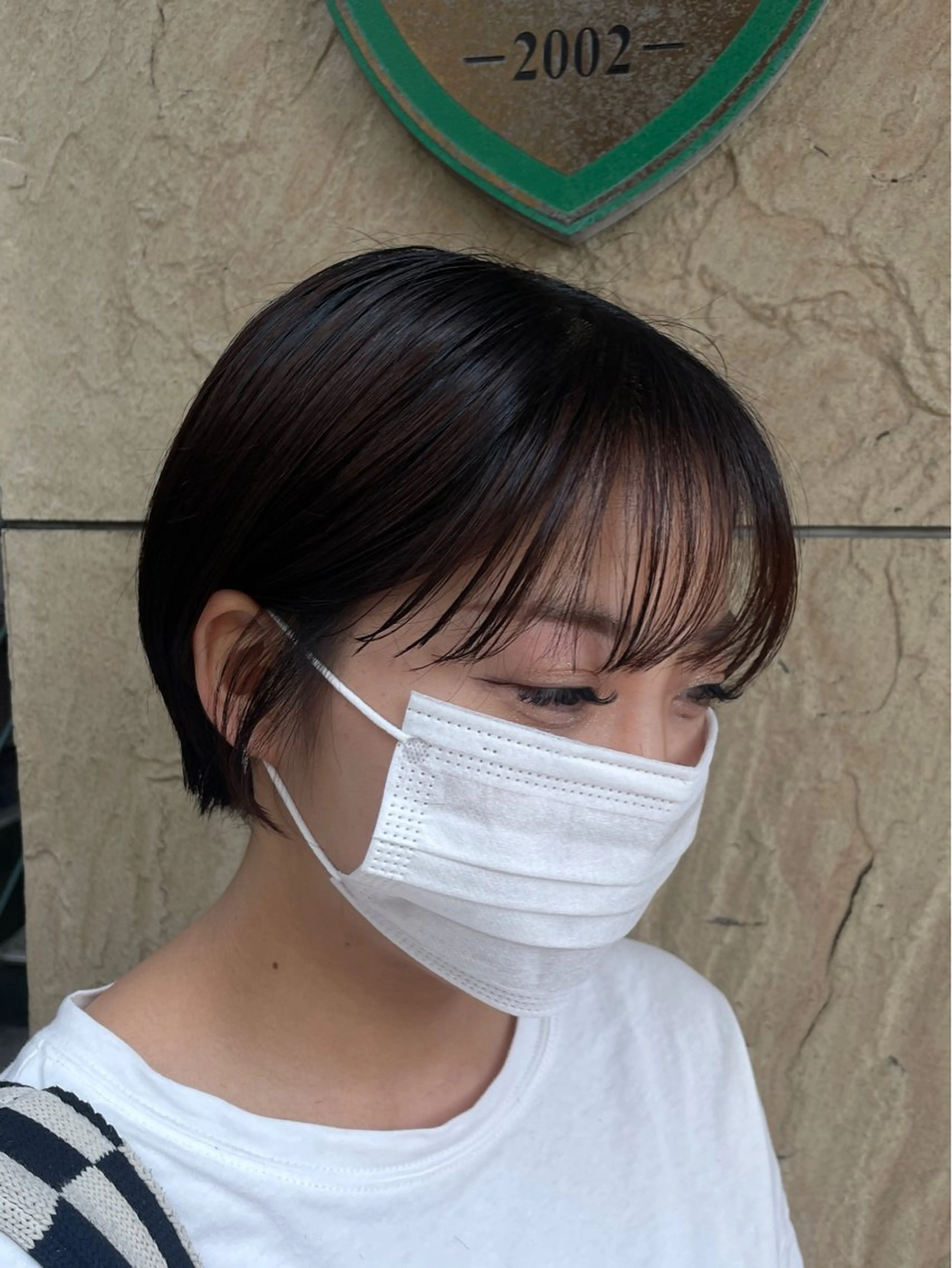 ショート カット ヘアカラー 透けカラー/ アレンジ/篠崎渚彩のヘアスタイル