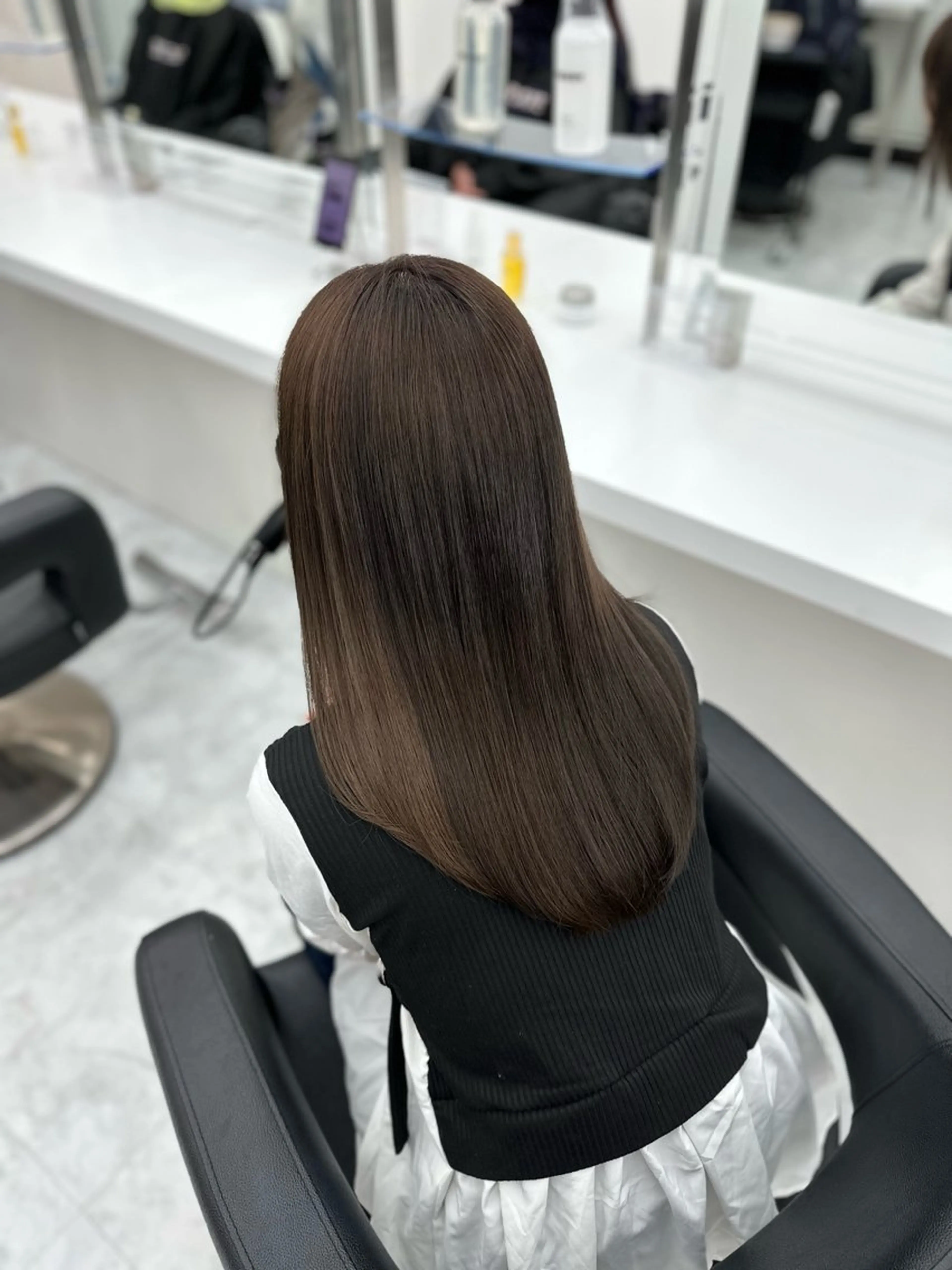 セミロング ヘアカラー トリートメント ヘッドスパ ヘアセット rio🧚🏻‍♀️ 暖色/グレージュのヘアスタイル