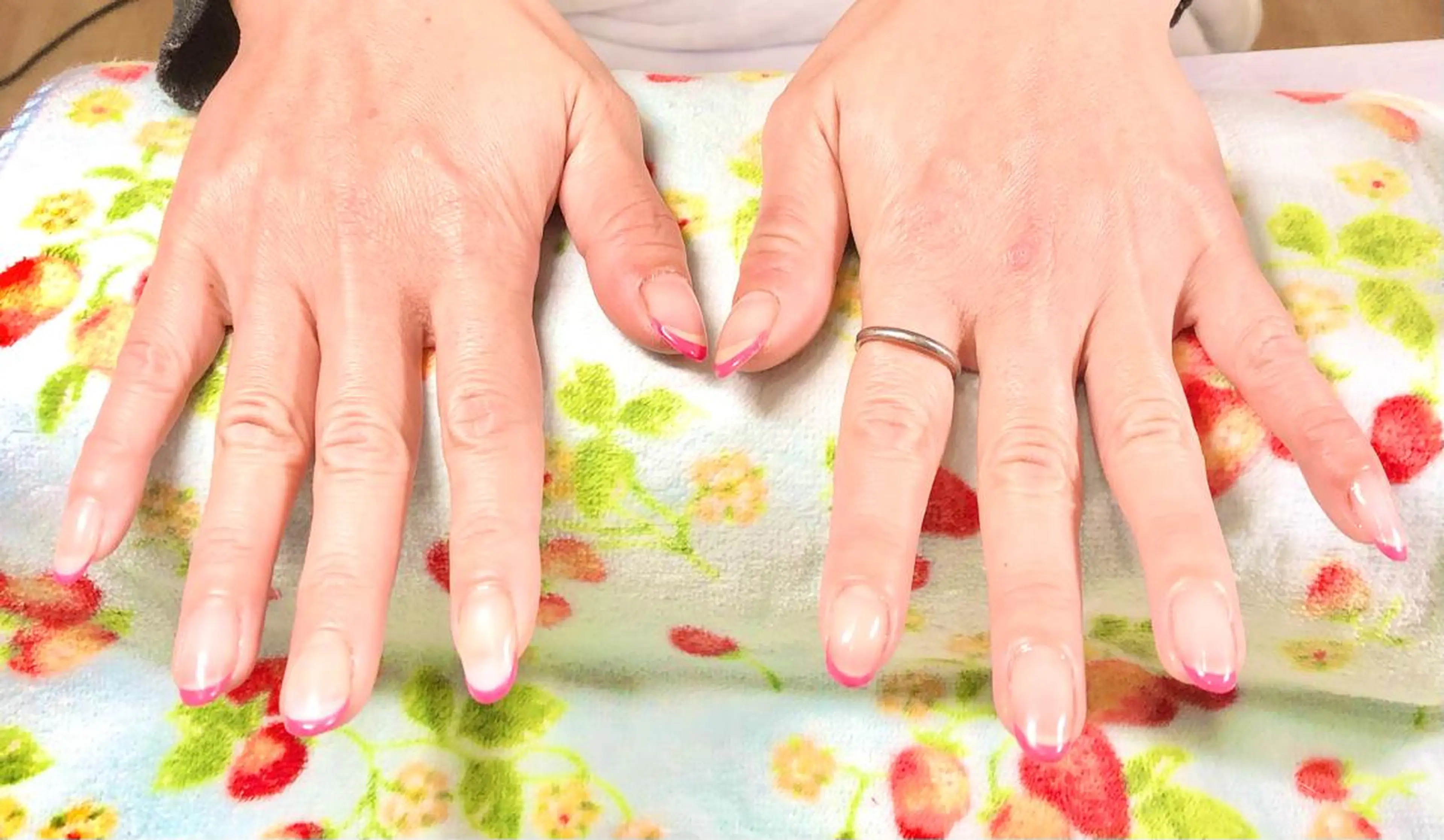 ネイル フレンチネイル ピンク ハンドネイル Tairacchi ﾀｲﾗｯﾁのエステ・リラクイメージ