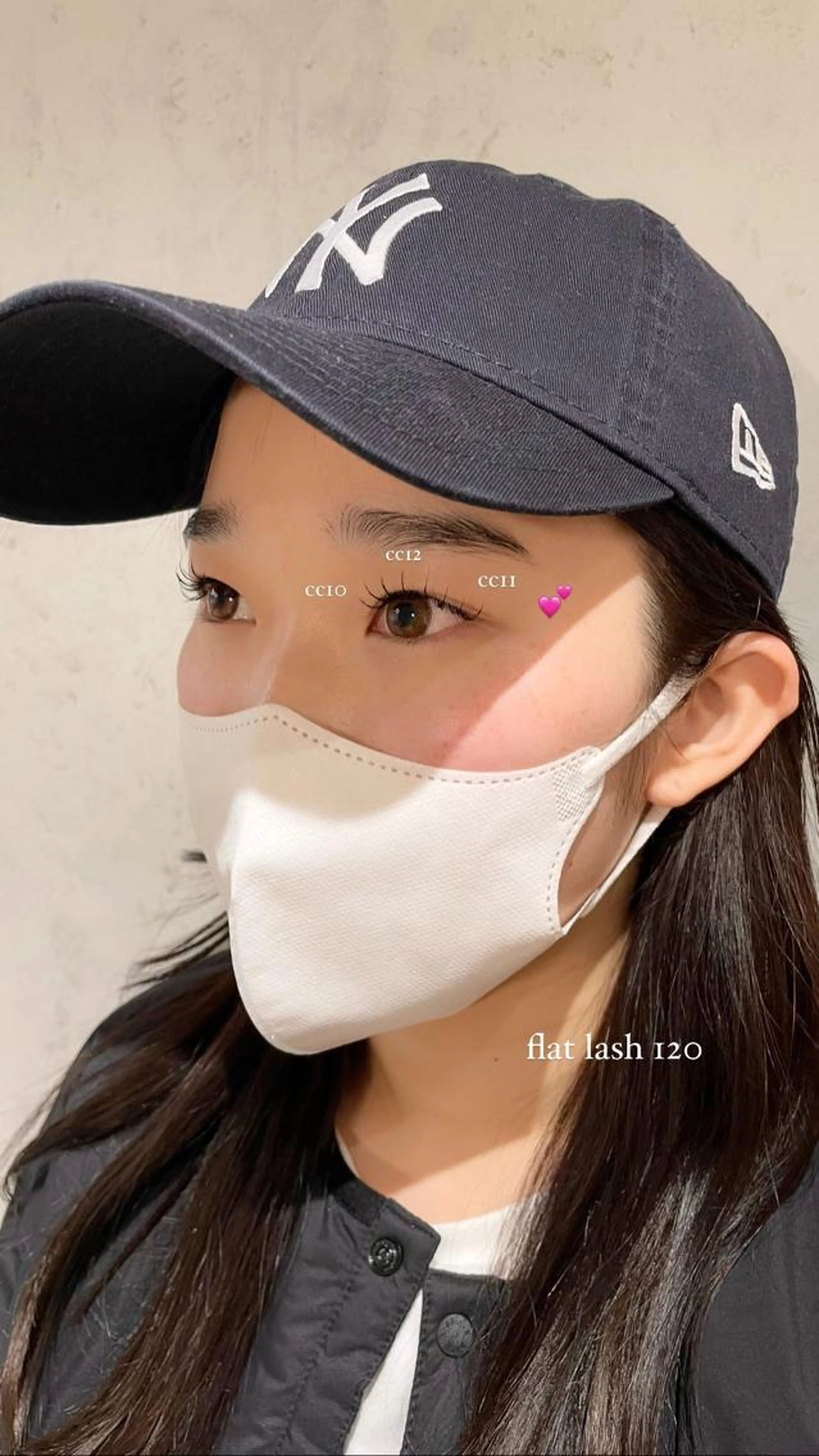 派手すぎないボリューム感🍦🤍フラットラッシュ120本の写真