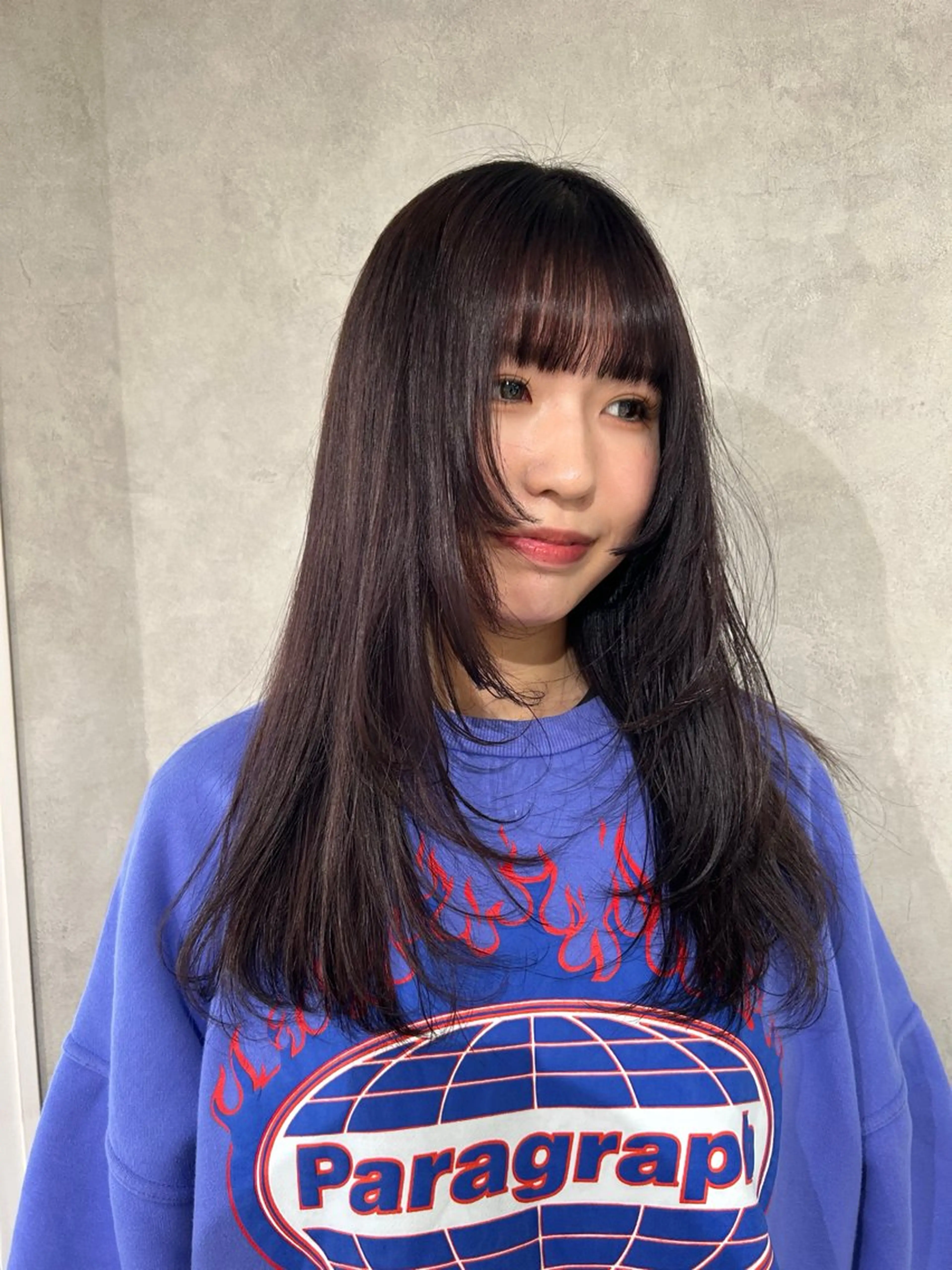 セミロング カラー レイヤーカット ayano/パーマ/ 暖色カラーのヘアスタイル