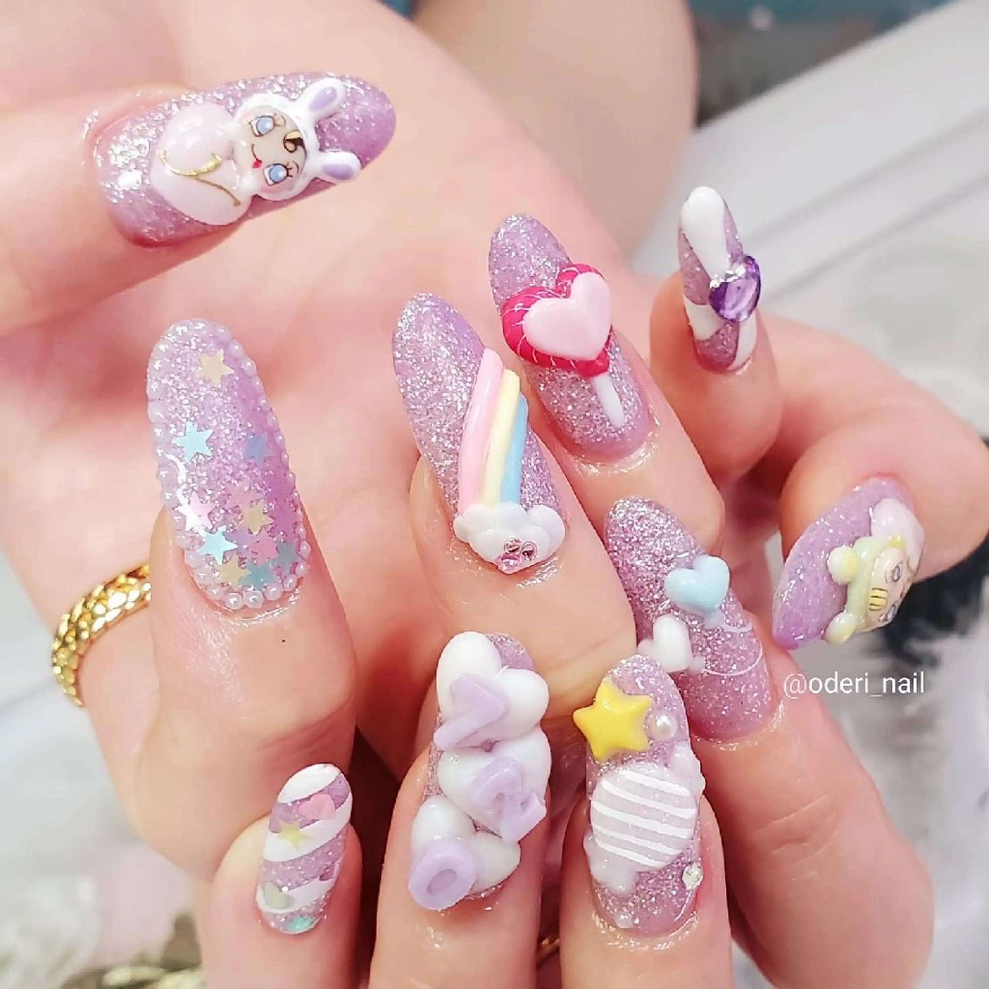 ネイル アートネイル ジェルネイル おで@ oderi_nailのネイルデザイン